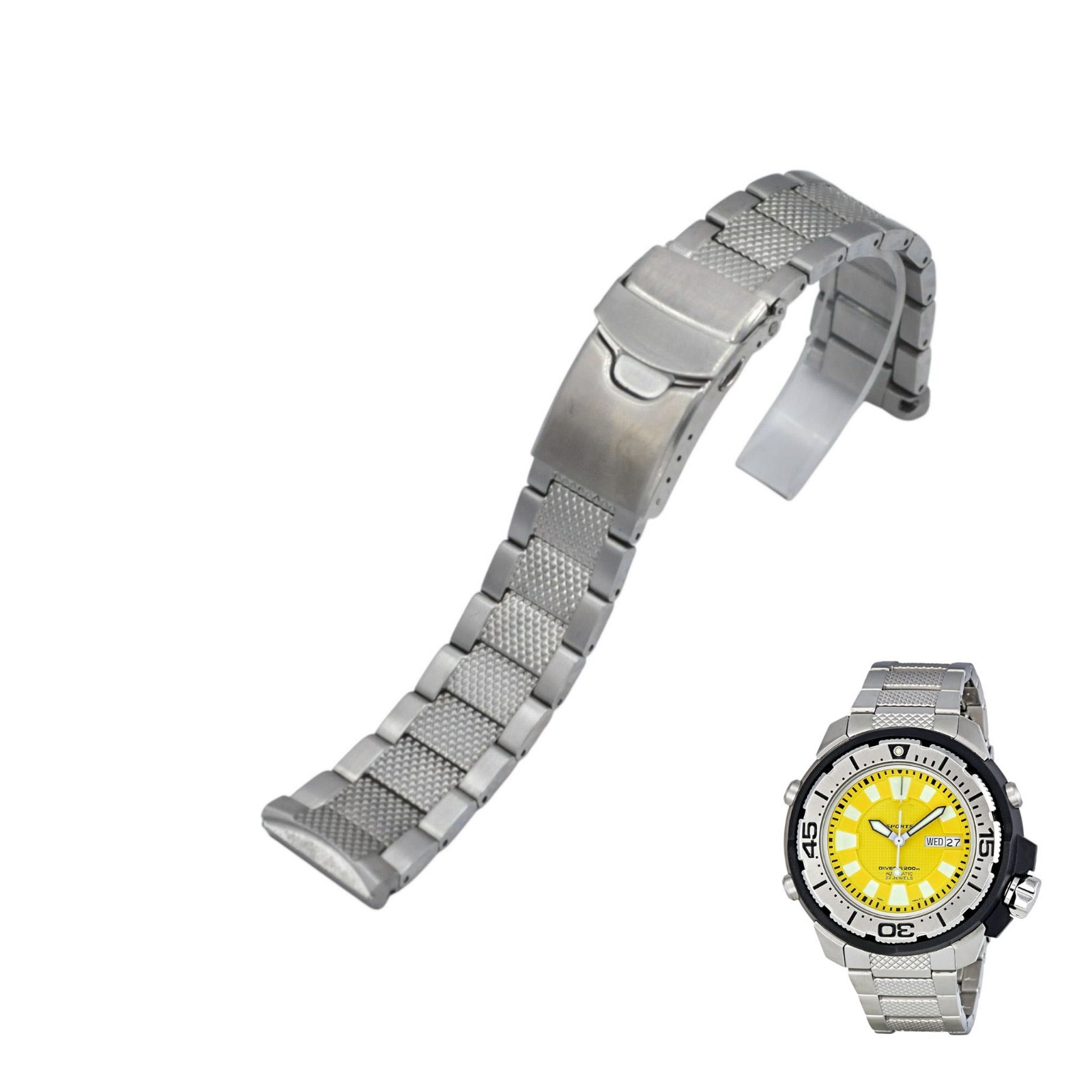Seiko 5 Divers 200m SKZ251 22mm Stainless Steel Watch Bracelet For Seiko