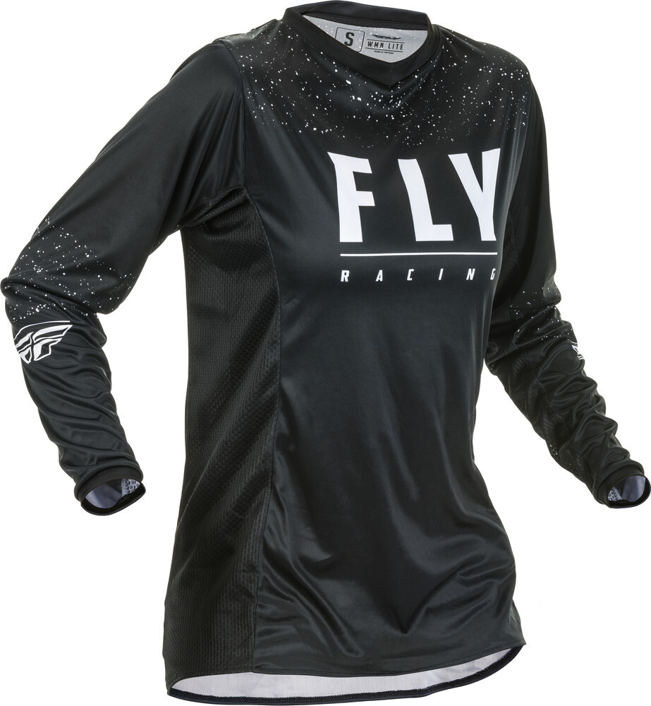 Closeout Fly Racing Womens Lite Dirt Bike Jersey MX ATV Black/White 2XL Closeout Fly Racing Womens Lite Dirt Bike Jersey MX ATV Black/White 2XL