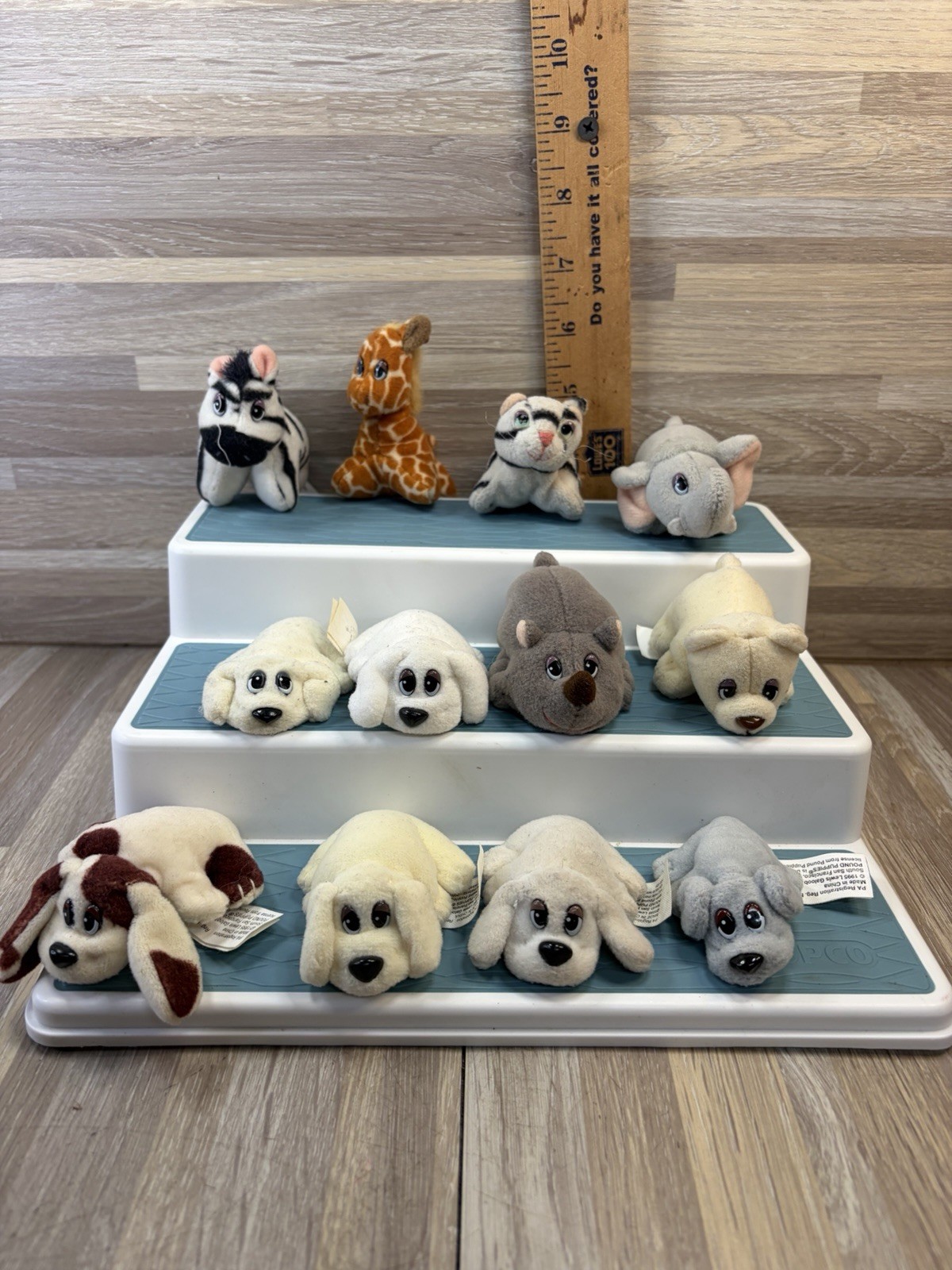 1996 Galoob Pound Puppies & Jungle Micro Mini Stuffed Plush Lot Of 12 1996 Galoob Pound Puppies & Jungle Micro Mini Stuffed Plush Lot Of 12