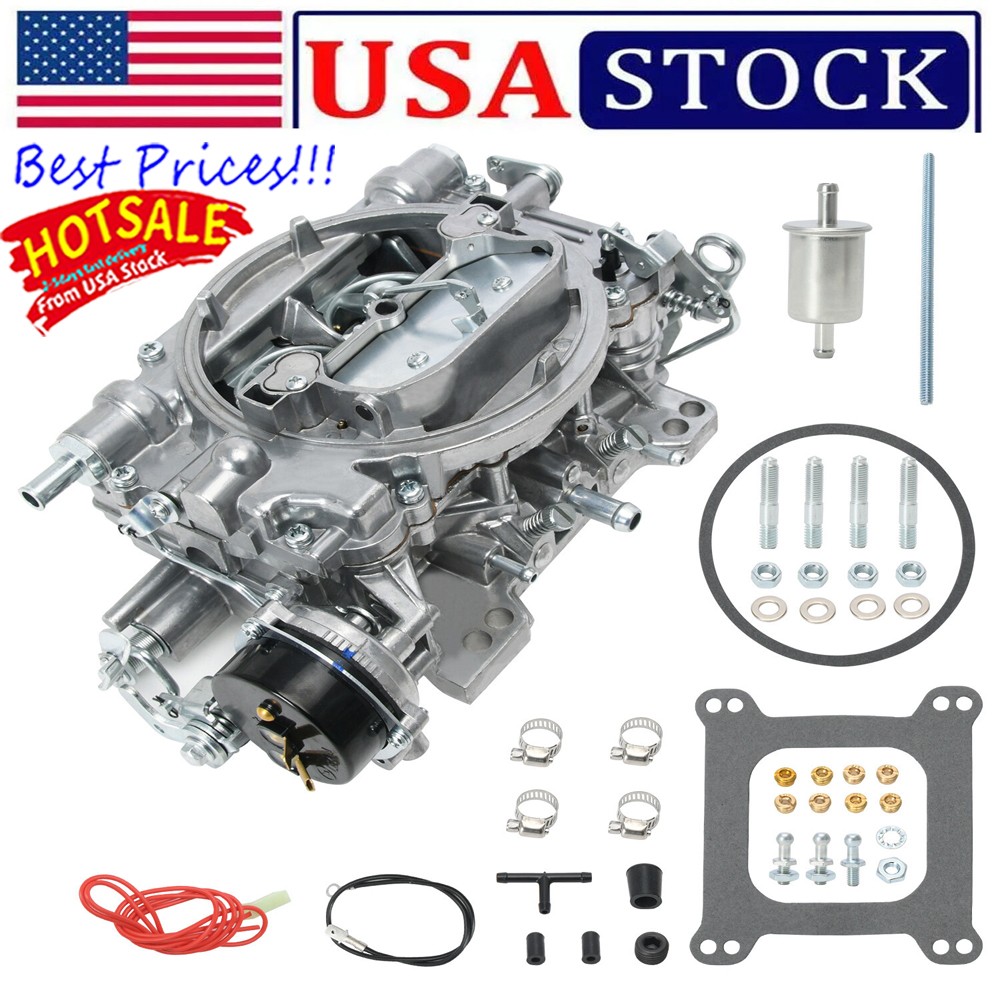 750CFM For Edelbrock Performer 4 Barrel 1411 Electric Choke Carburetor Aluminum