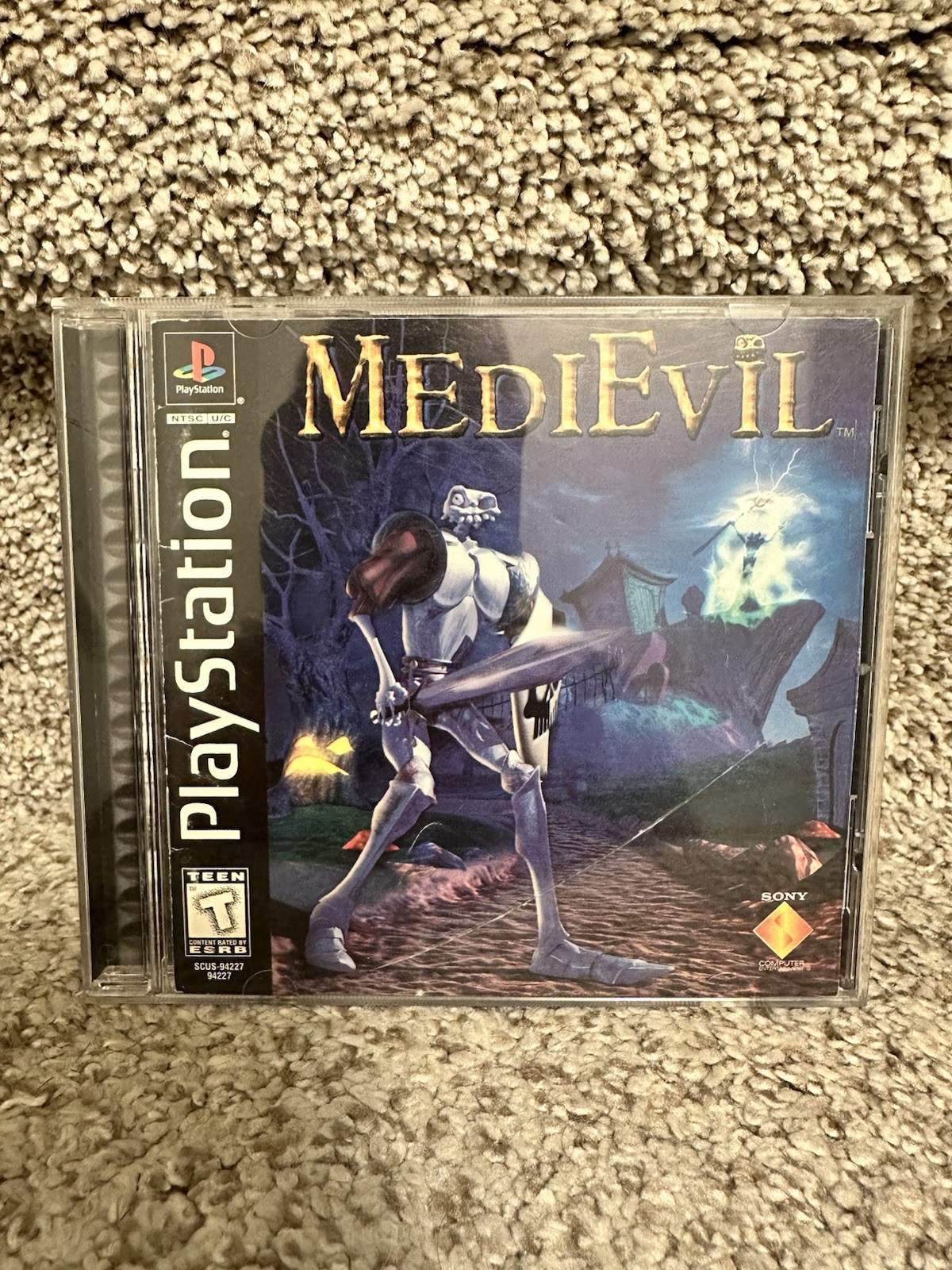 MediEvil (Sony PlayStation 1 PS1) 1998 Black Label CIB Tested Working MediEvil (Sony PlayStation 1 PS1) 1998 Black Label CIB Tested Working