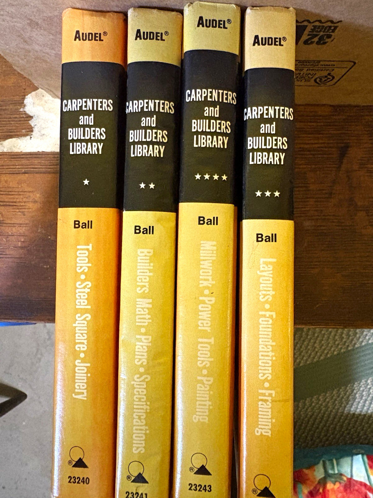 Audel Carpenters and Builders Library John E. Ball 4 Vol Set Hardcover Illus Audel Carpenters and Builders Library John E. Ball 4 Vol Set Hardcover Illus
