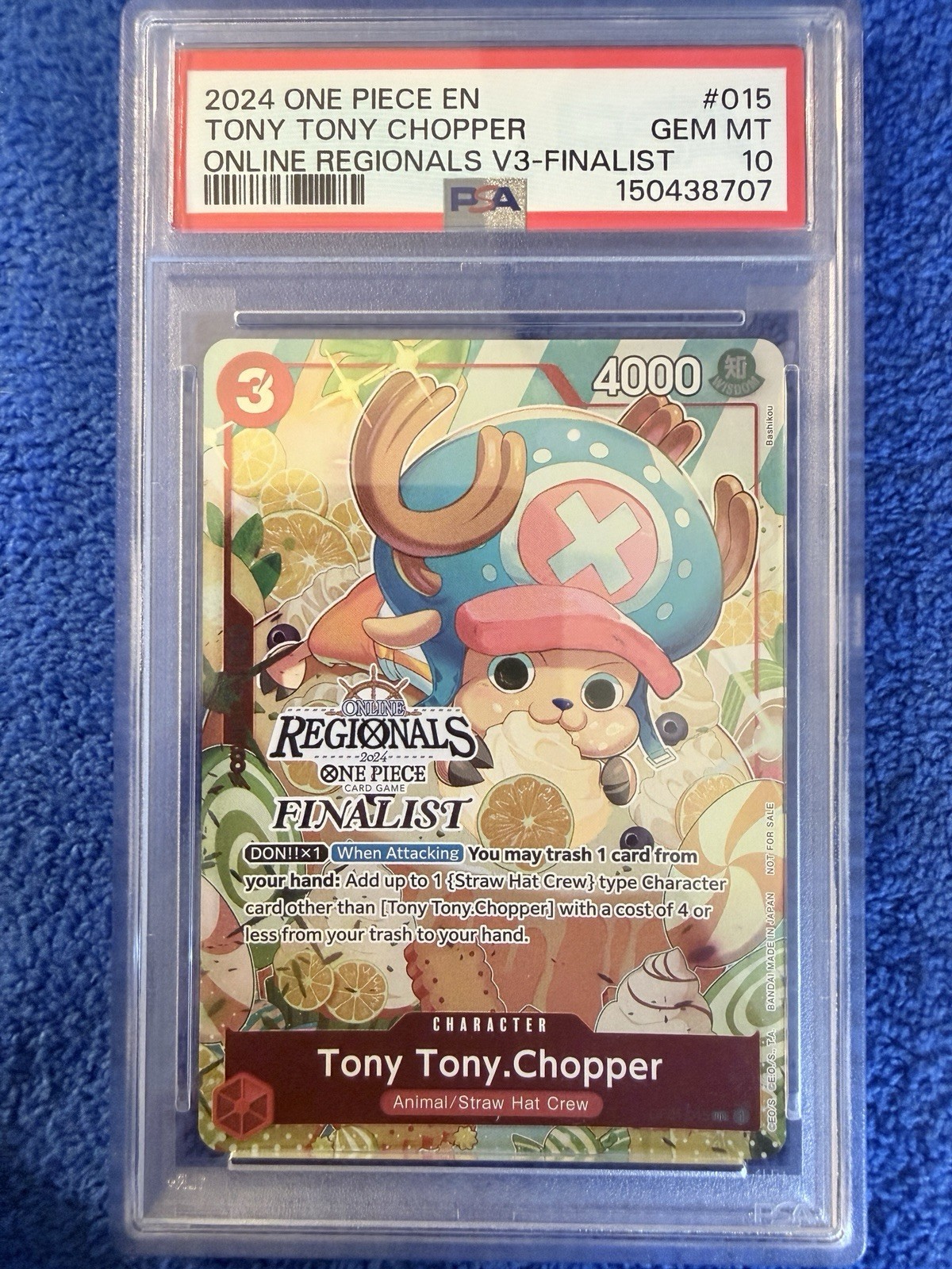 2024 One Piece Online Regionals Vol. 3 Finalist Tony Tony Chopper PSA 10