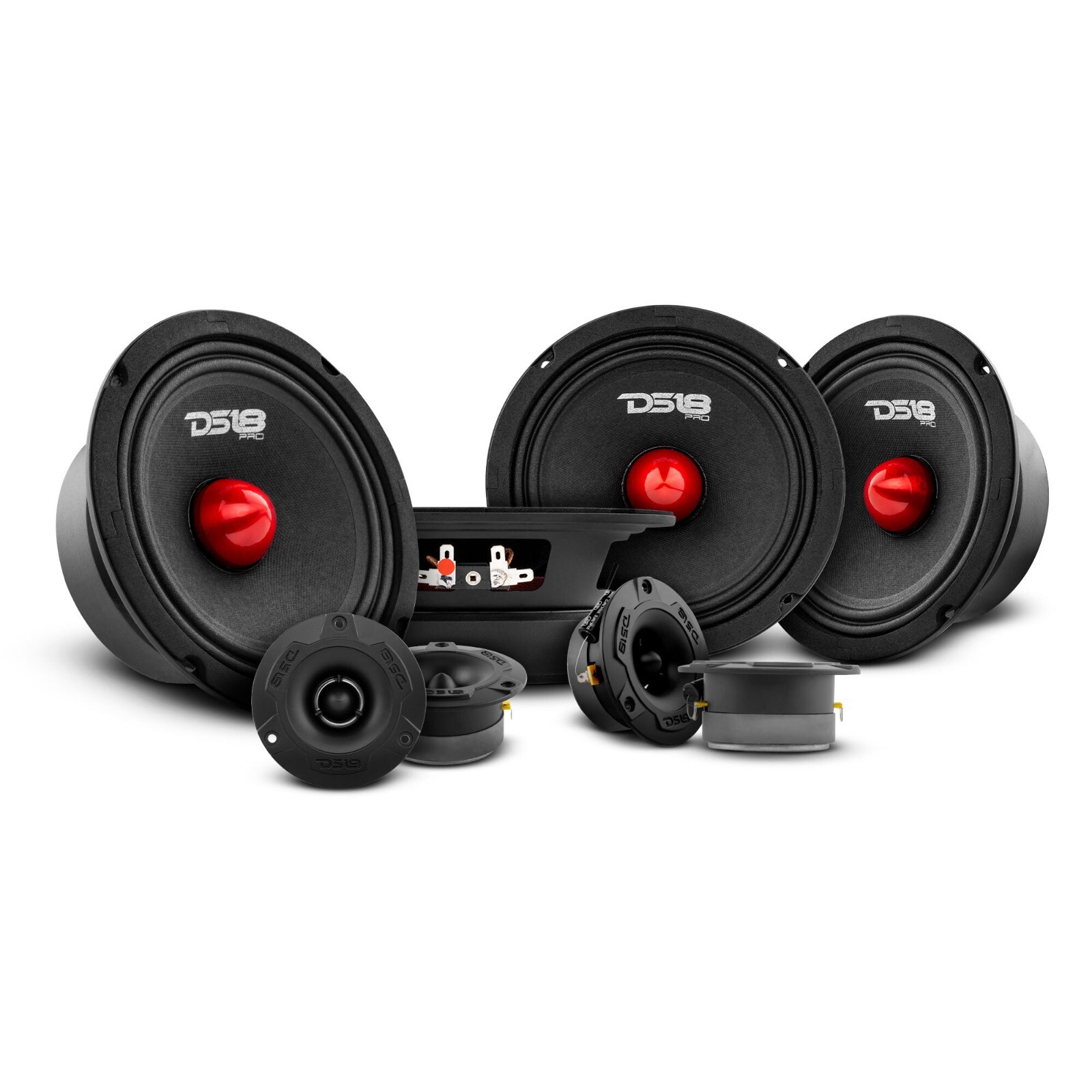 DS18 Car Speakers Package 4x Speakers 6.5\