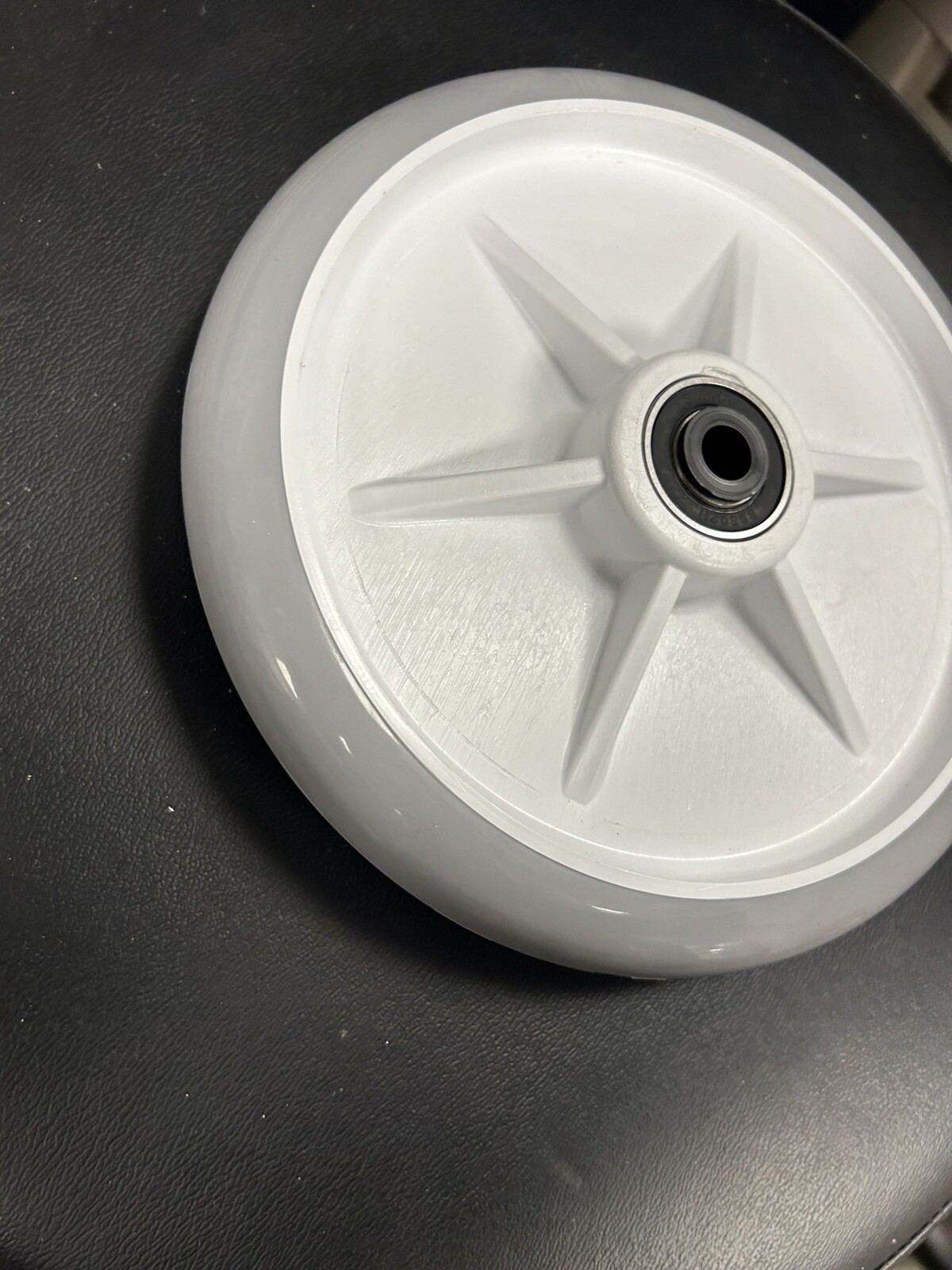 Grey Stryker Stretcher 8” Standard Wheel, Stryker  OEM Part 0753-103-215 NEW