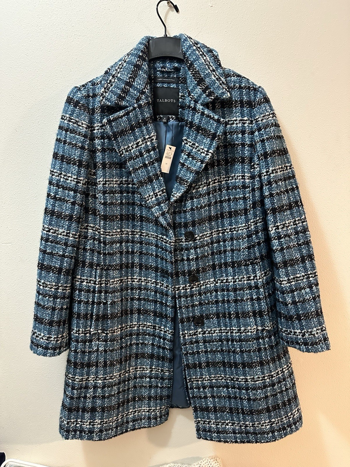Gorgeous Talbots Plaid Wool Blend Coat Size Medium Brand New NWT Gorgeous Talbots Plaid Wool Blend Coat Size Medium Brand New NWT