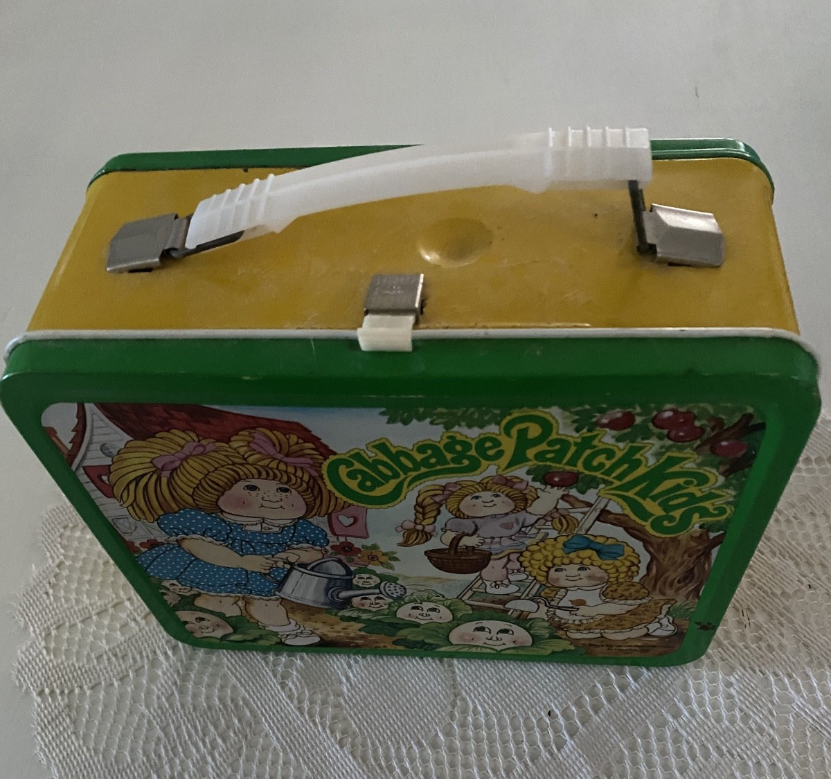 NOS 1980's Vintage 1983 Cabbage Patch Kids King-Seeley Metal Lunchbox w Thermos NOS 1980's Vintage 1983 Cabbage Patch Kids King-Seeley Metal Lunchbox w Thermos
