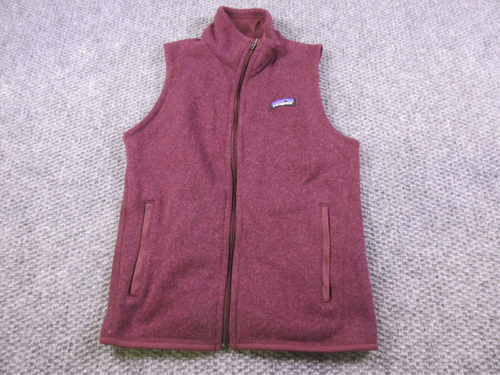 Patagonia Better Sweater Vest Womens Small Purple Fleece Full Zip Pockets Warm