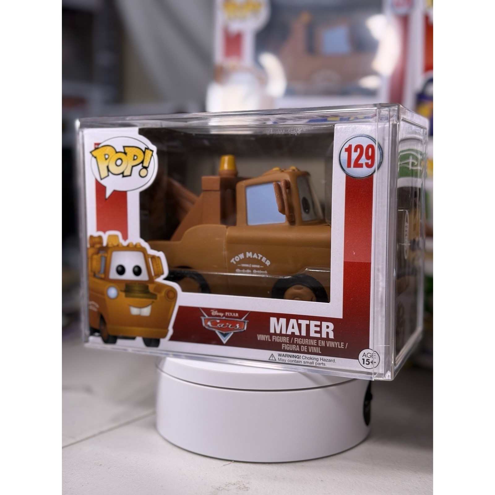 Funko Pop Life Exclusive Grail – Disney Pixar Cars Mater #129 (Vaulted)