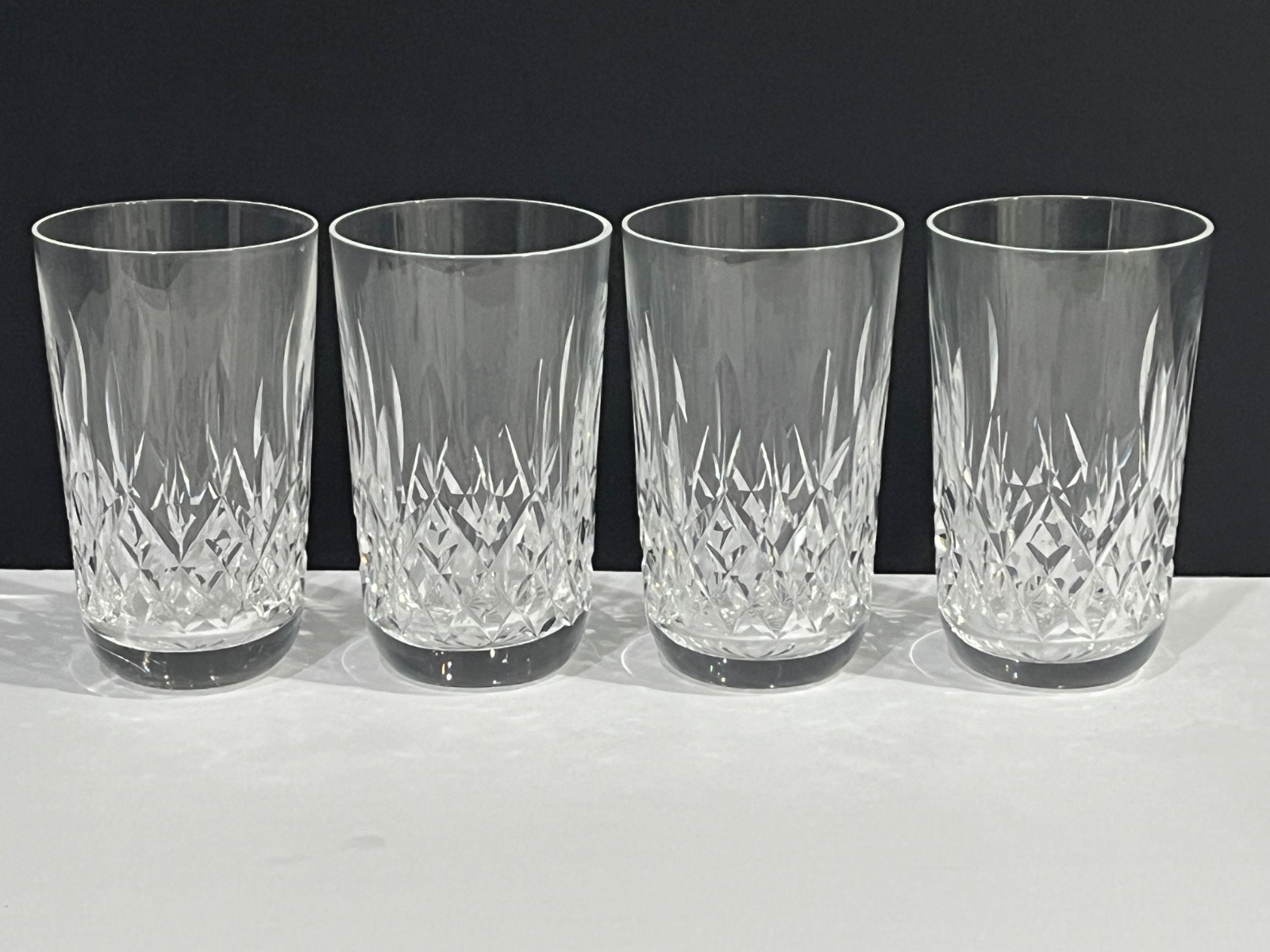 4 PERFECT WATERFORD CRYSTAL LISMORE 12 OUNCE TUMBLERS 5 4 PERFECT WATERFORD CRYSTAL LISMORE 12 OUNCE TUMBLERS 5