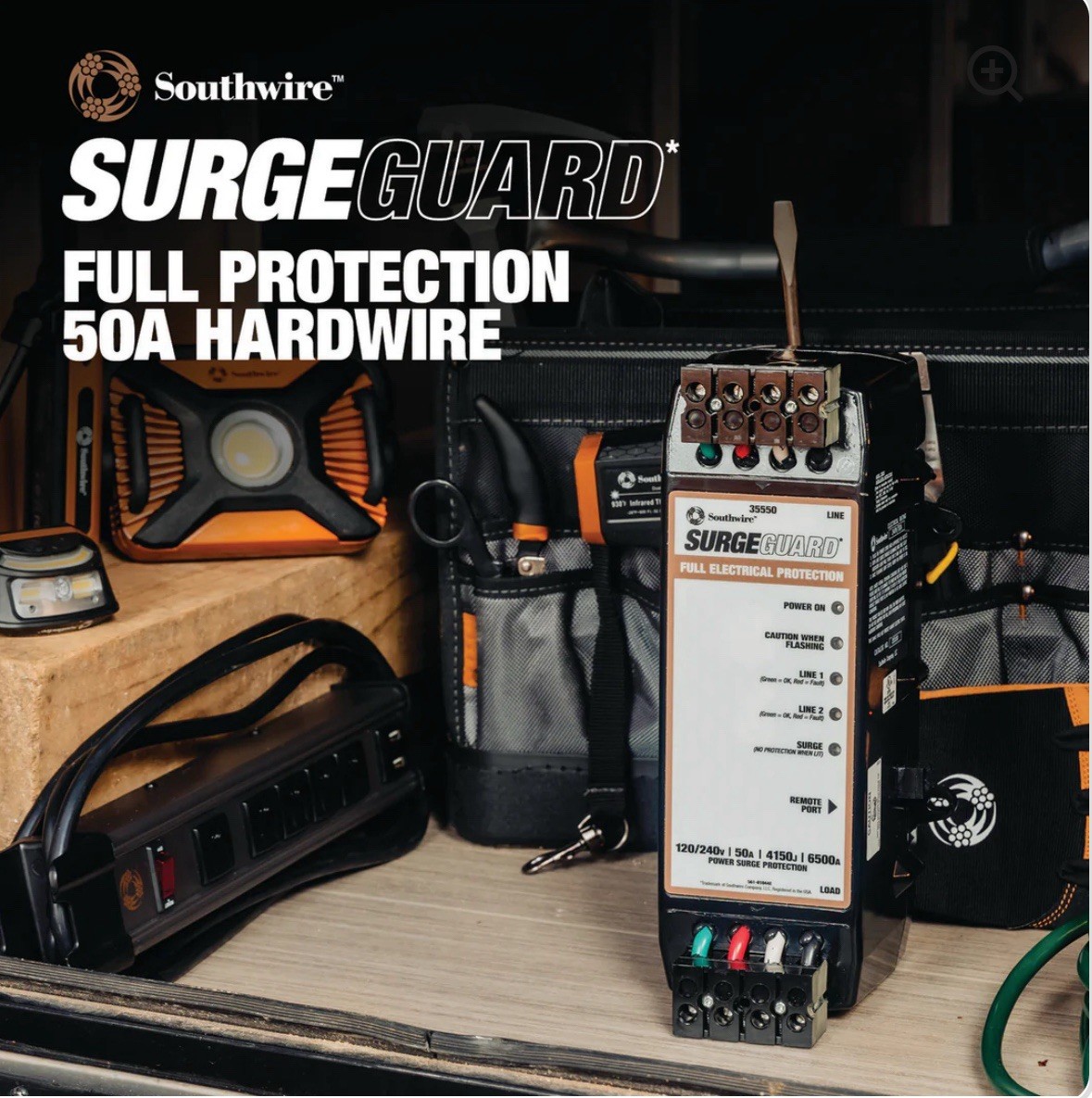 RV Surge Protector. Brand New Southwire Surge Guard 35550 Hardwire