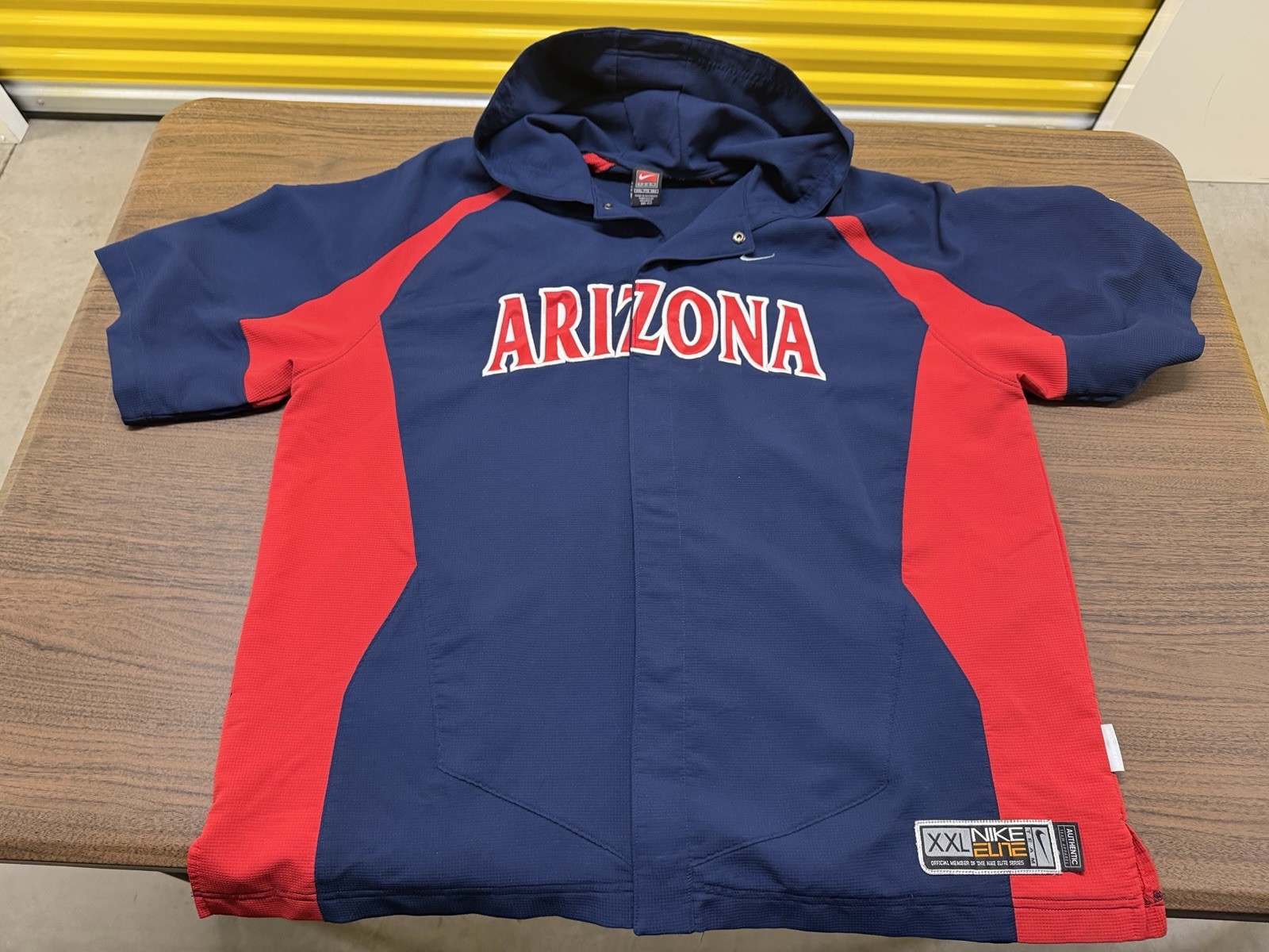 Arizona Wildcats Basketball Nike Elite Hooded Basketball Warm-Up Jacket - 2XL