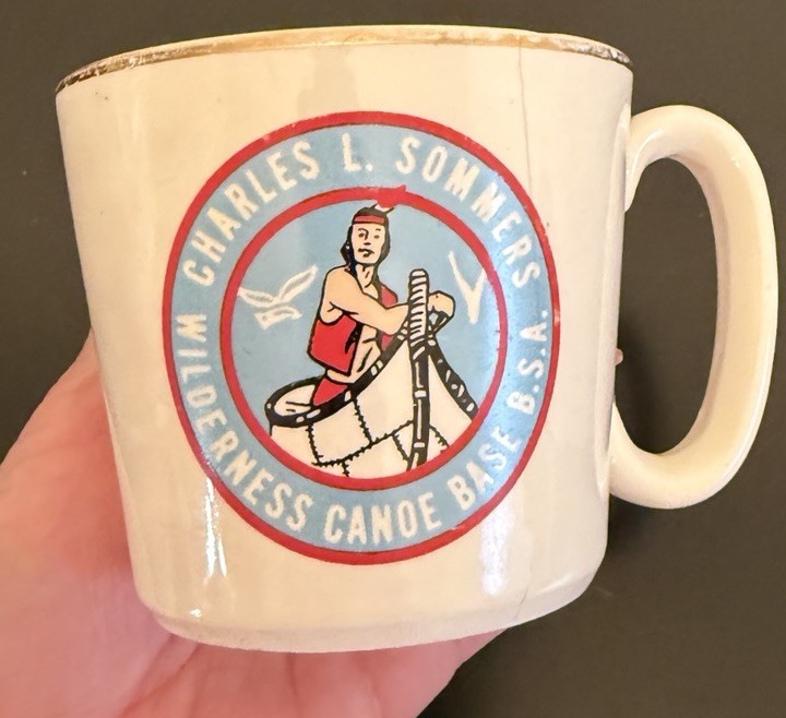 Vtg 60's Boy Scouts BSA CHARLES L. SOMMERS Wilderness Canoe Base Mug Cup READ Vtg 60's Boy Scouts BSA CHARLES L. SOMMERS Wilderness Canoe Base Mug Cup READ