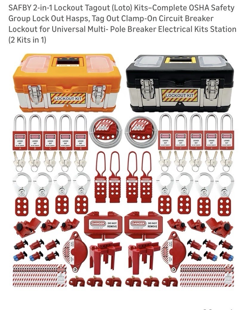 SAFBY 2-in-1 Lockout Tagout (Loto) Complete OSHA Safety Group Lock Ou SAFBY 2-in-1 Lockout Tagout (Loto) Complete OSHA Safety Group Lock Ou