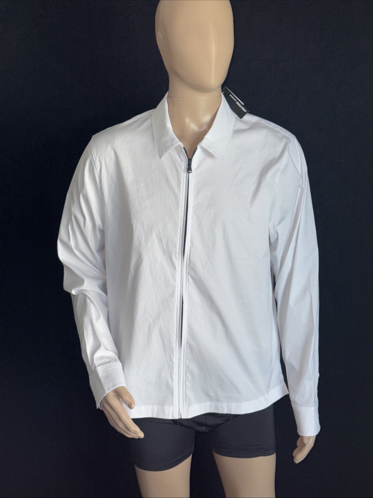 James Perse Men 4 Full Zip Shirt Jacket Retail $475 Cotton Polyimide Blend James Perse Men 4 Full Zip Shirt Jacket Retail $475 Cotton Polyimide Blend