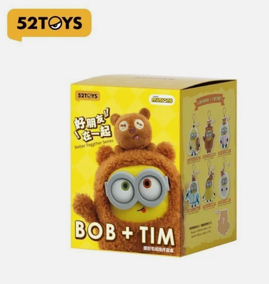 52TOYS BOB+TIM BETTER TOGETHER SERIES BLIND BOX FIGURES PLUSH PENDANT TOY GIFT