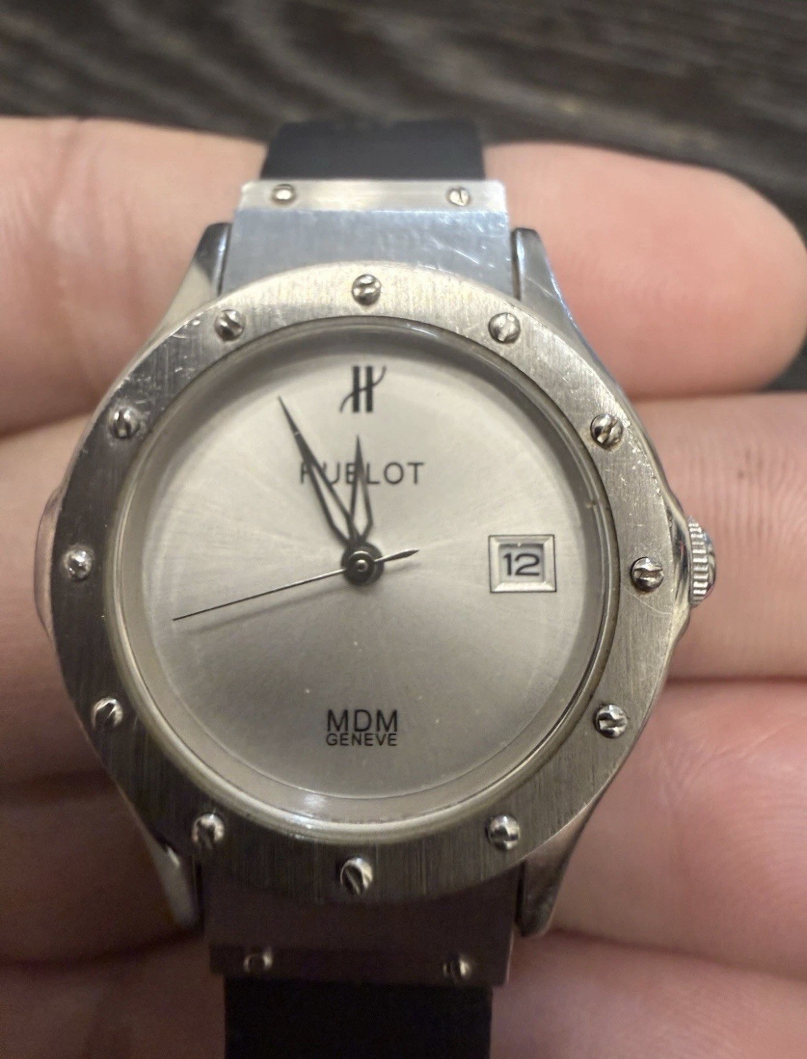 Hublot Classic MDM Ladies Watch 1520 700 Quartz/Leather Strap Deployment Buckle Hublot Classic MDM Ladies Watch 1520 700 Quartz/Leather Strap Deployment Buckle