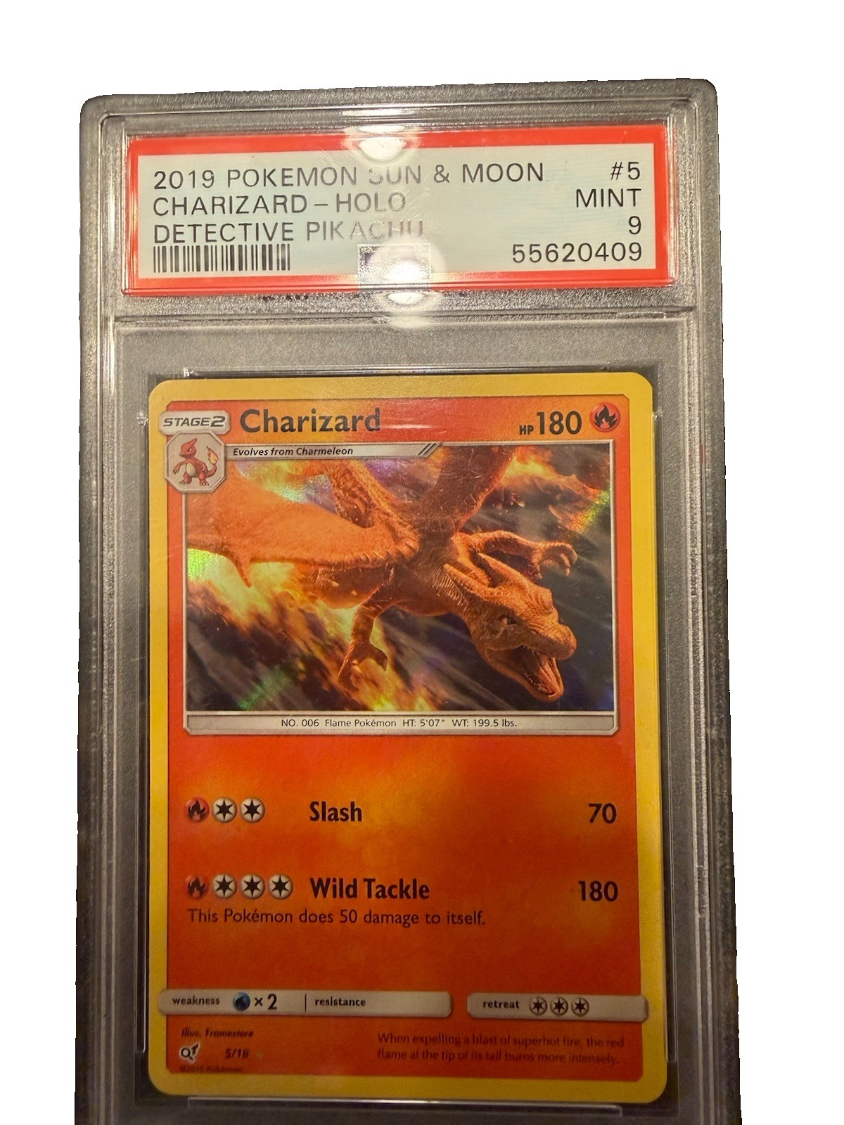 Pokemon TCG Detective Pikachu Charizard Holo Rare 5/18 PSA 9 (2019) English Pokemon TCG Detective Pikachu Charizard Holo Rare 5/18 PSA 9 (2019) English