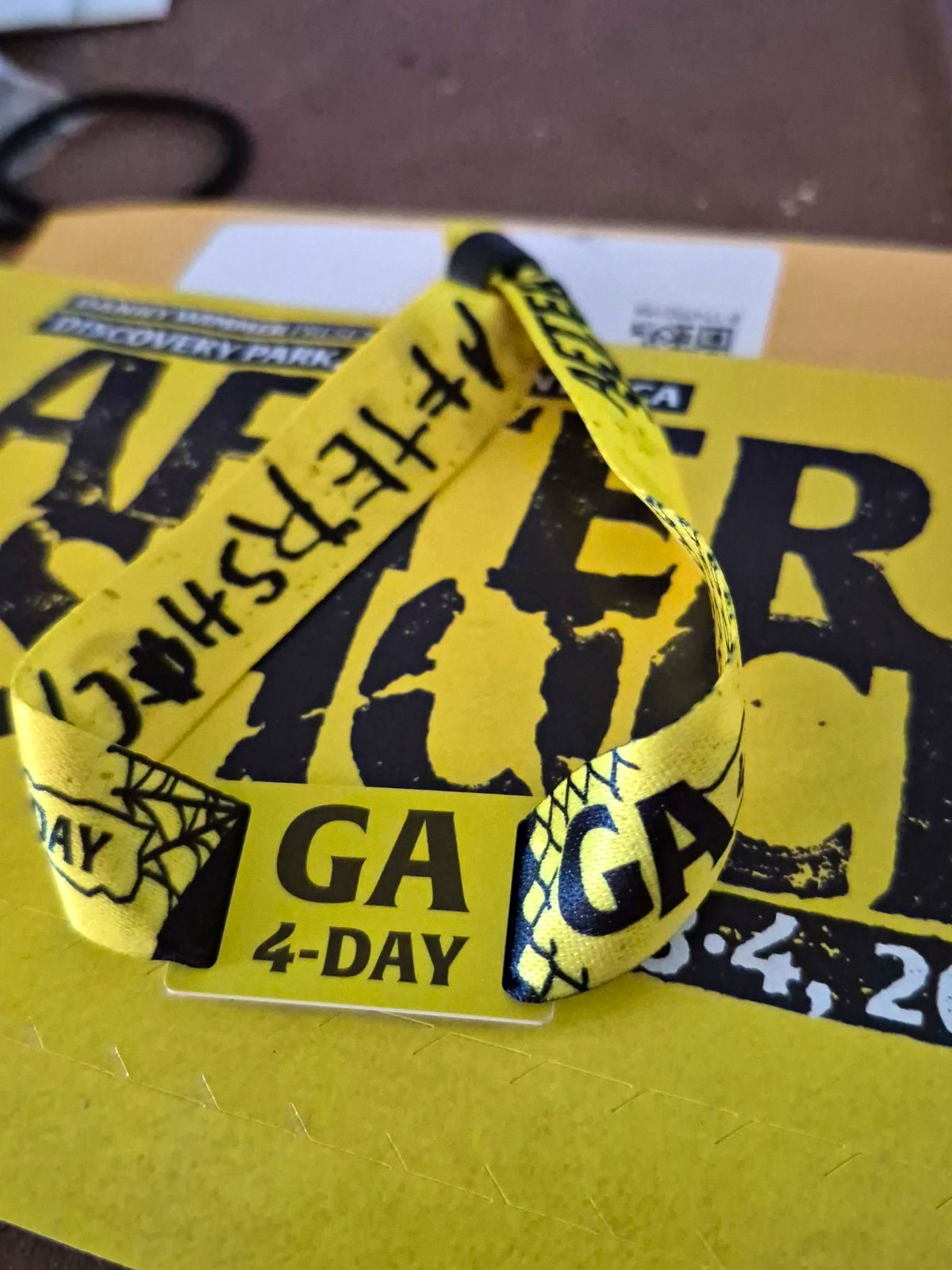 (4) Aftershock 4-Day GA Festival Ticket - Discovery Park, Sacramento CA Oct 2026