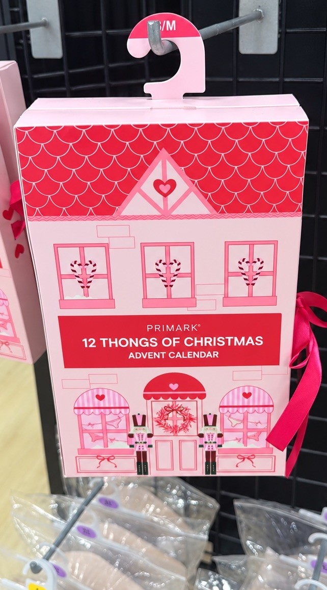 Primark 12 Thongs Of Christmas Advent Calendar Size Small/ Medium BNWT