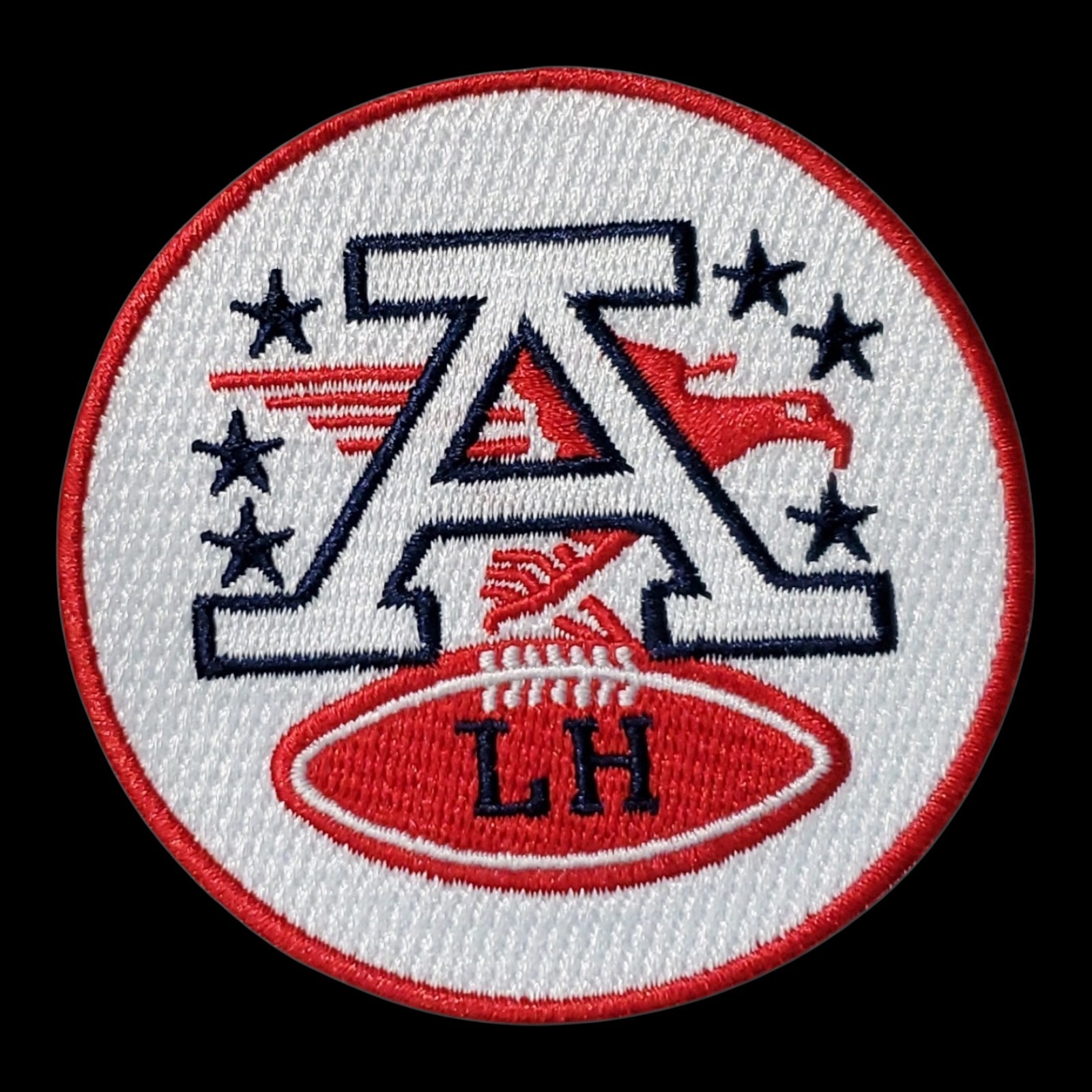 VTG Kansas City Chiefs Lamar Hunt AFC memorial embroidered iron on  Patch. 3\