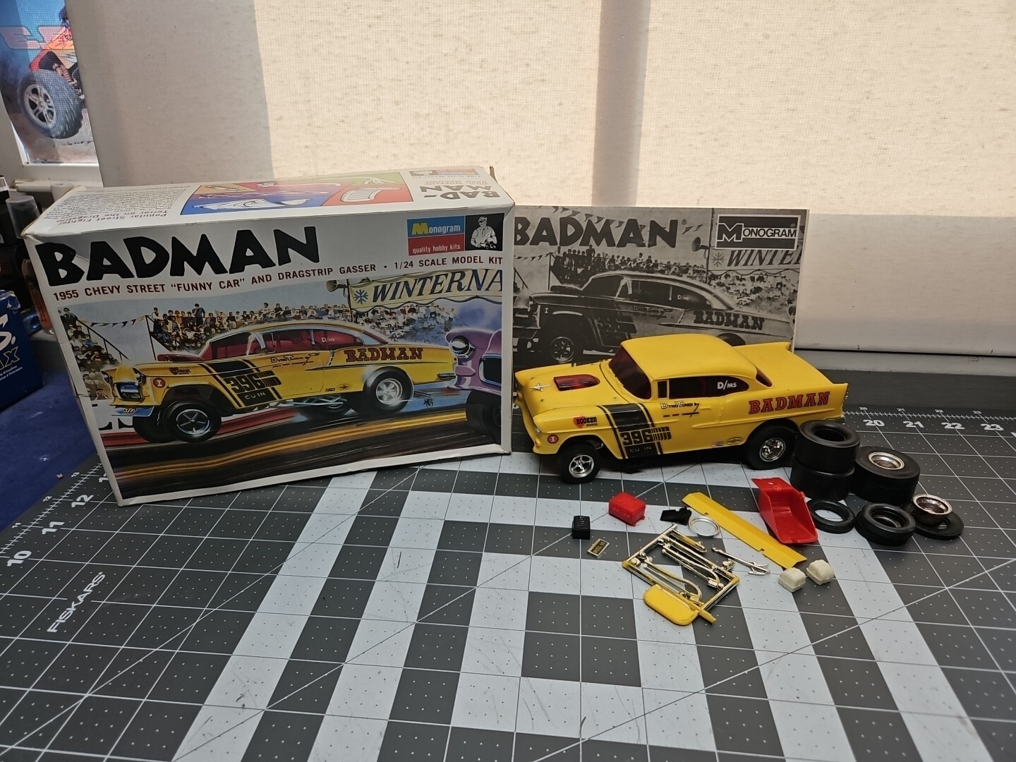 MONOGRAM BADMAN Chevy FUNNY CAR And Drag Strip Gasser 1997 Issue Built Nice MONOGRAM BADMAN Chevy FUNNY CAR And Drag Strip Gasser 1997 Issue Built Nice