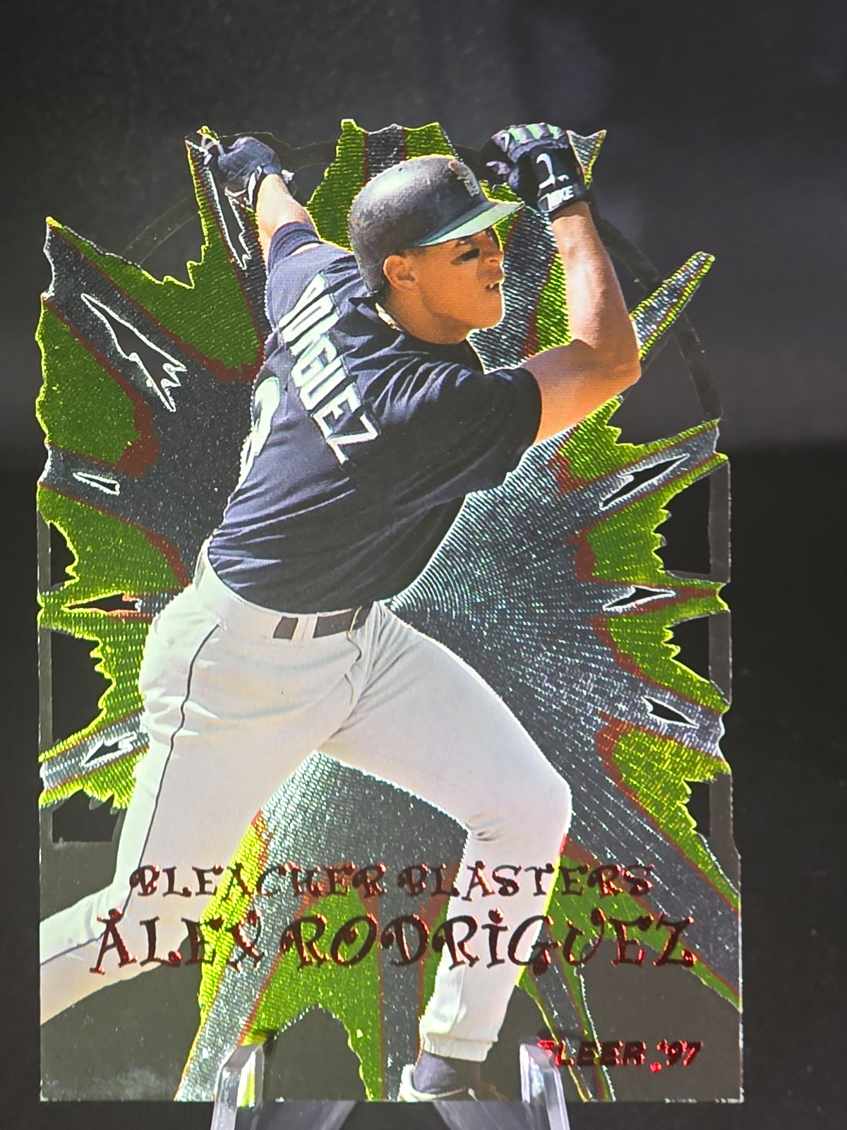 1997 Fleer Bleacher Blasters Insert #7/10 Alex Rodriguez Mariners 1997 Fleer Bleacher Blasters Insert #7/10 Alex Rodriguez Mariners