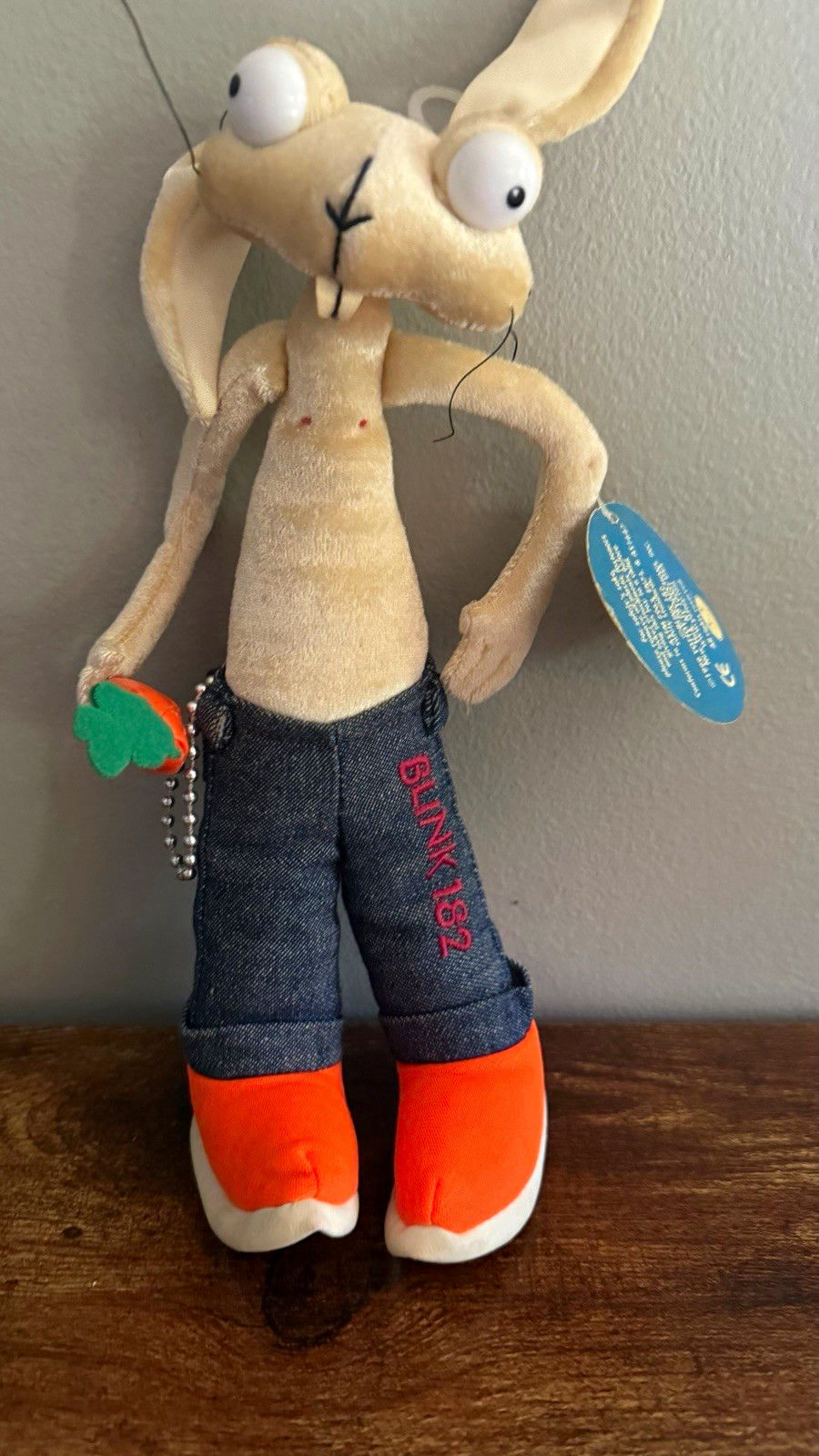 Vintage Collector Blink-182 Rabbit Plush 1999 With Tags Jeans Orange Shoes Vintage Collector Blink-182 Rabbit Plush 1999 With Tags Jeans Orange Shoes
