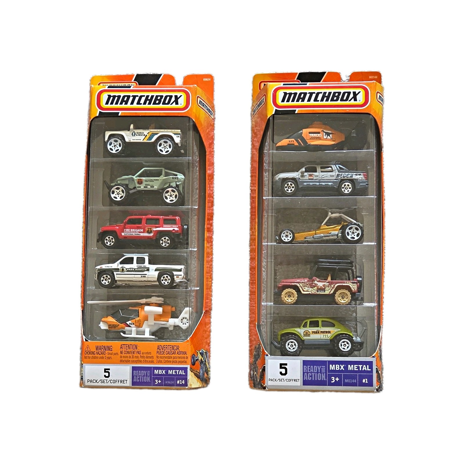 Matchbox MBX Metal 2x 5-Pack Diecast Mixed Vehicles Rescue Off-Road Unopened Matchbox MBX Metal 2x 5-Pack Diecast Mixed Vehicles Rescue Off-Road Unopened