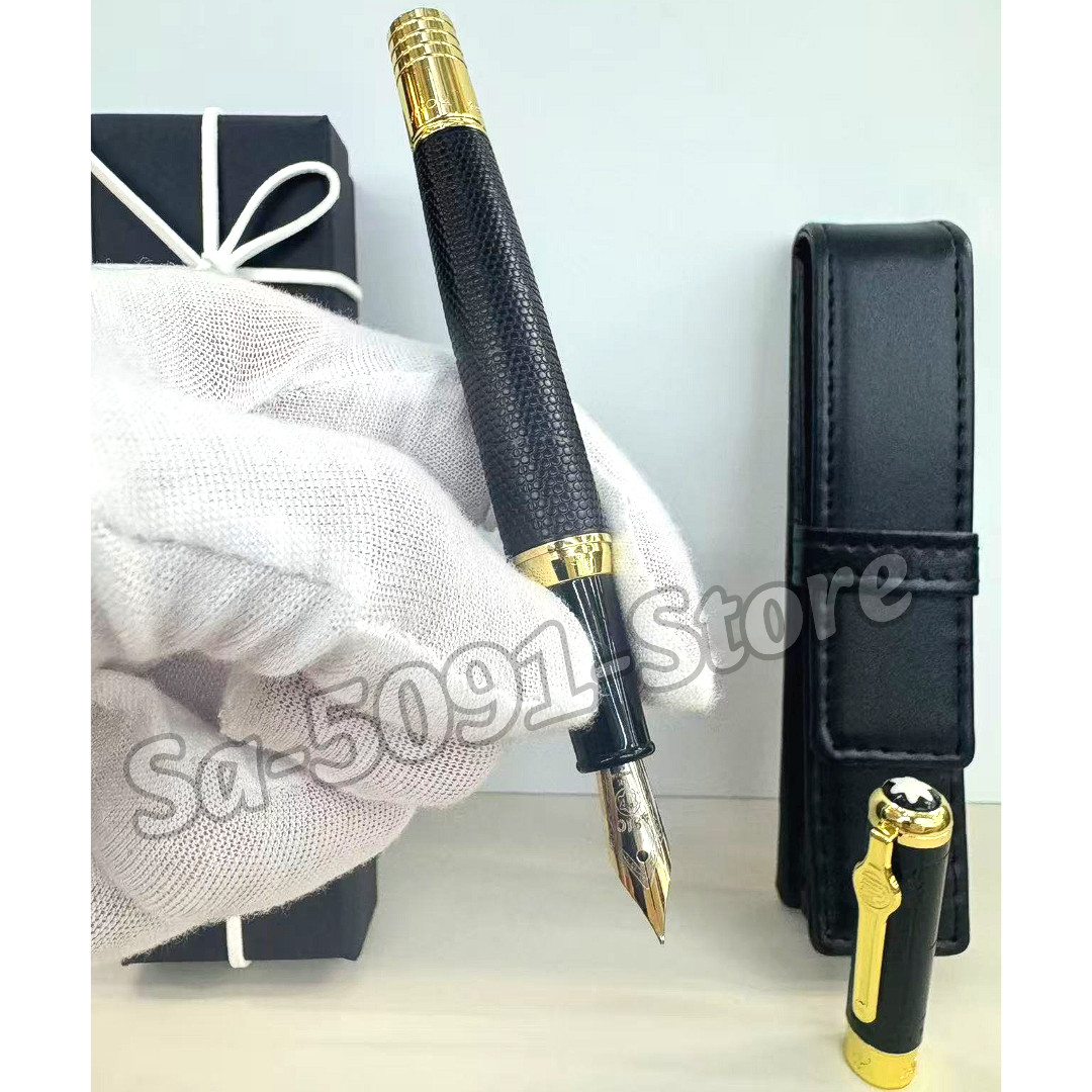 MONTBLANC Great Characters Muhammad Ali Fountain Pen Black Gold w/ Pouch MONTBLANC Great Characters Muhammad Ali Fountain Pen Black Gold w/ Pouch