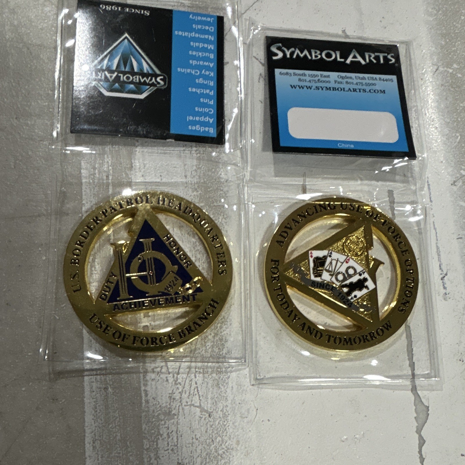 U.S. Border Patrol Headquarters Use of Force Challenge Coin