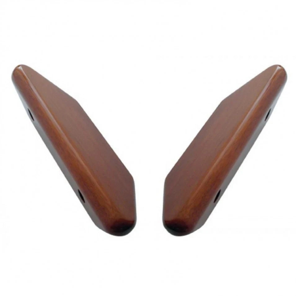 Pair of Hand Crafted Mahogany Wood Armrests - Set for Early Kenworth Trucks Pair of Hand Crafted Mahogany Wood Armrests - Set for Early Kenworth Trucks