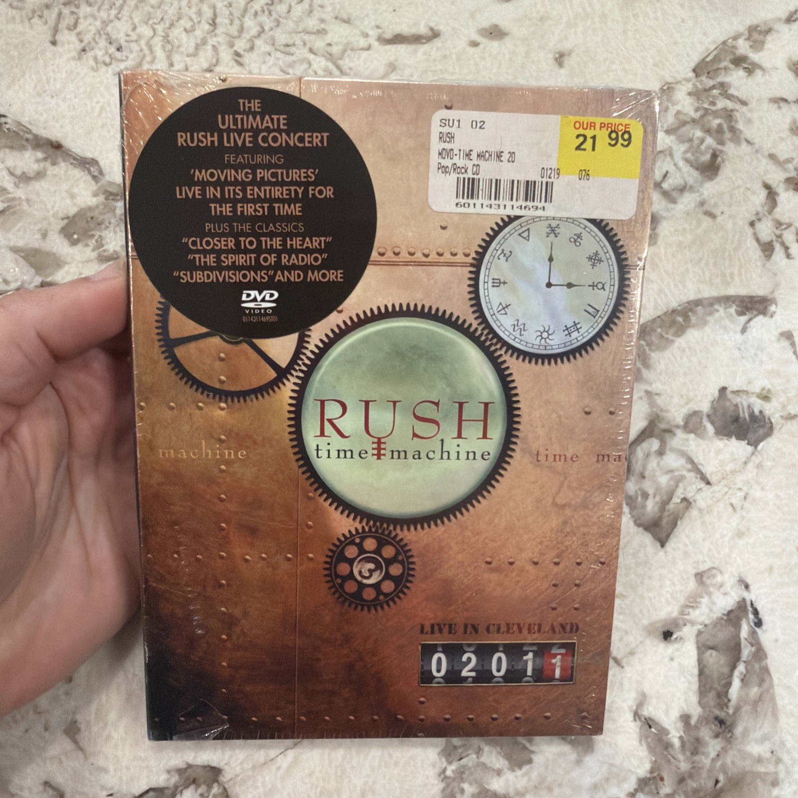 Rush - Time Machine 2011 Live in Cleveland DVD Sealed New Hype Sticker Rare OOP Rush - Time Machine 2011 Live in Cleveland DVD Sealed New Hype Sticker Rare OOP