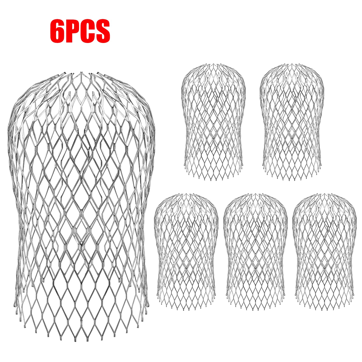 3-18Packs Expandable Gutter Downspout Guards Aluminium Filter Strainer Screen