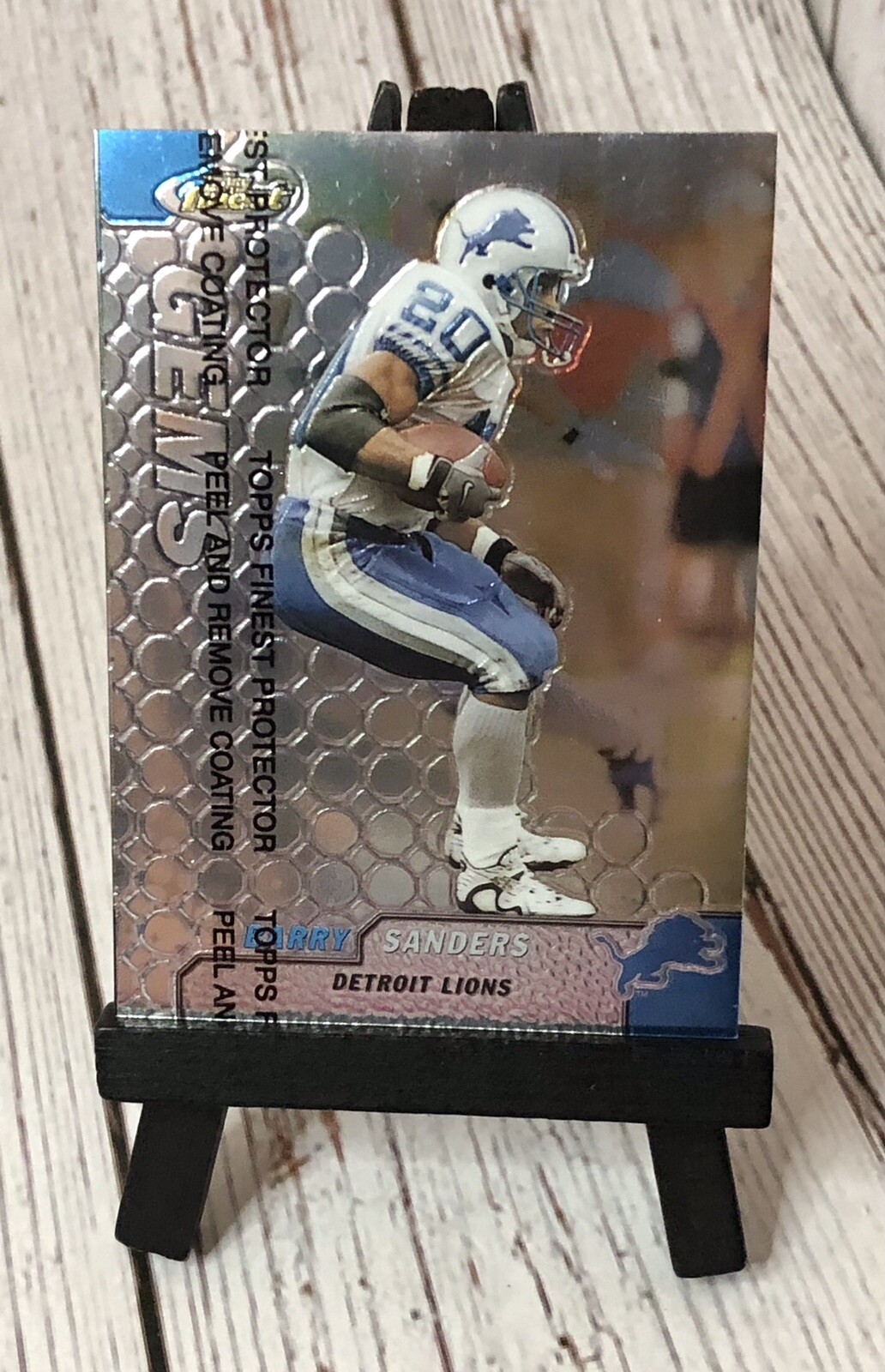 Barry Sanders 1999 Topps Finest Gems #125 Detroit Lions