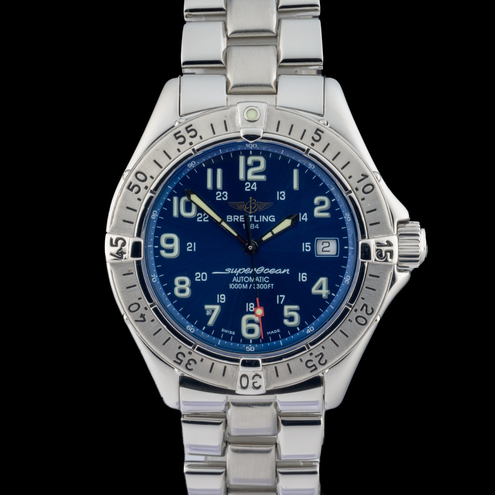 Breitling SuperOcean A17340 Blue Dial 41mm Automatic Steel Men\'s Watch