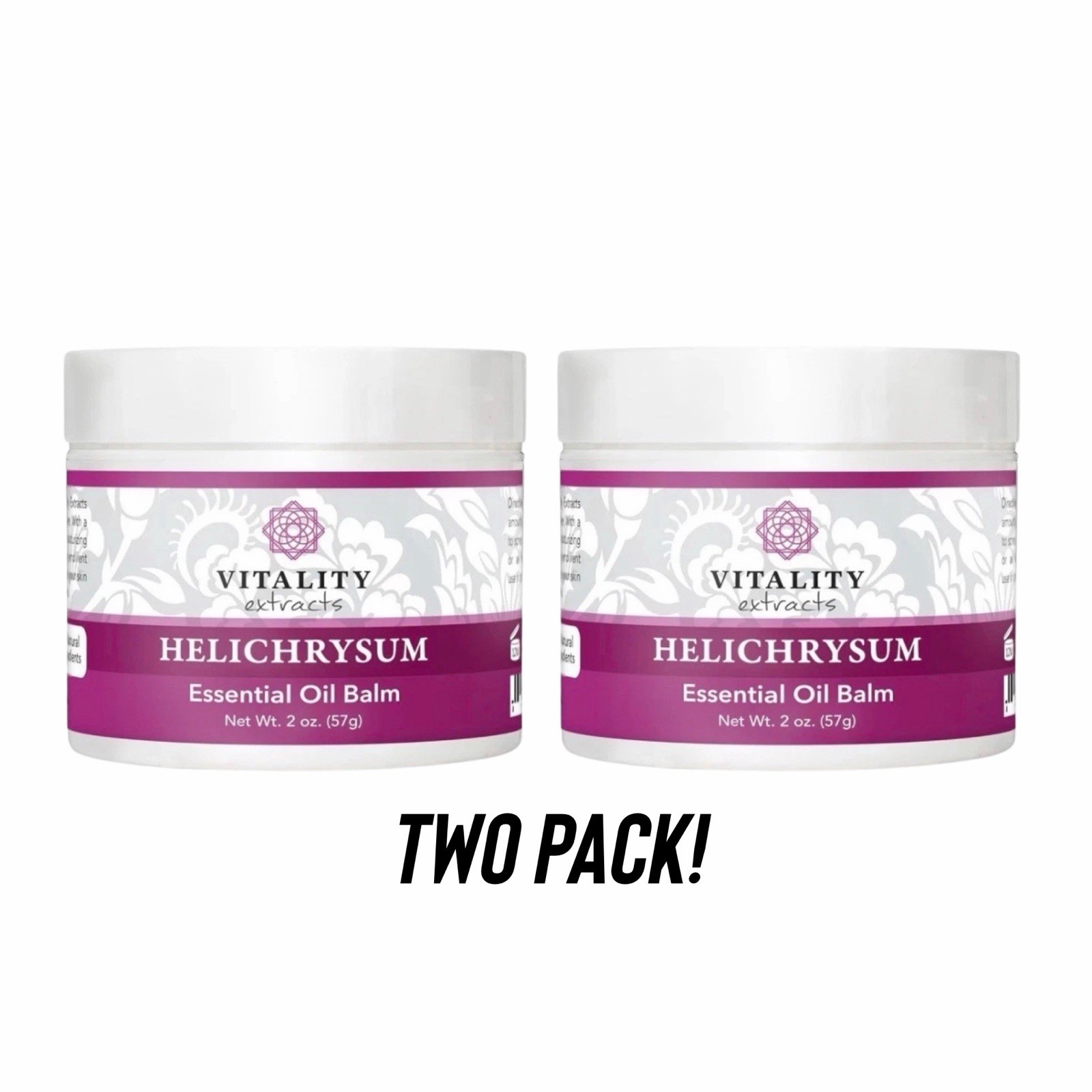 Vitality Extracts 2 PACK HELICHRYSUM Essential Oil BALM - 2 oz / 57g - SEALED Vitality Extracts 2 PACK HELICHRYSUM Essential Oil BALM - 2 oz / 57g - SEALED