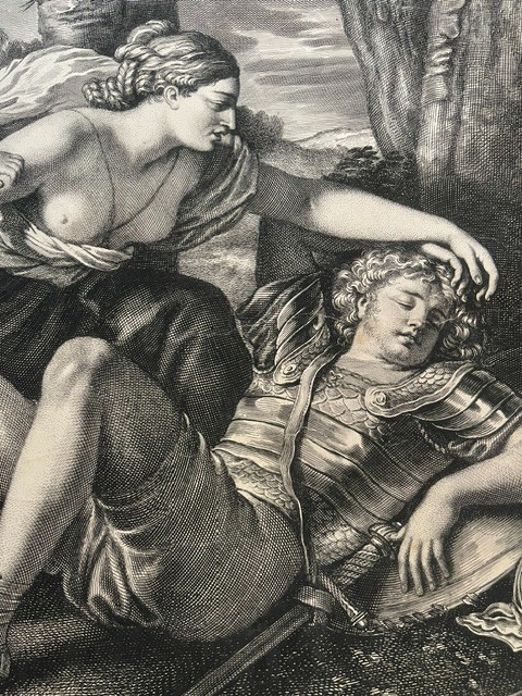 “Renaud et Armide” (Rinaldo and Armida), after Nicolas Poussin (1594–1665)