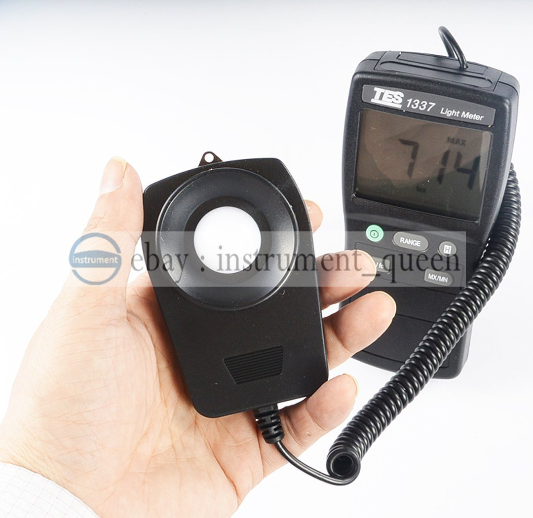 TES-1337 Digital Light Meter Spectral Sensitivity close to CIE photopic Curve.