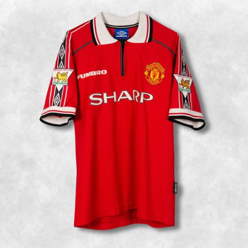 David Beckham 7 Manchester United 1998-2000 Short Sleeve Jersey Home Shirt Red