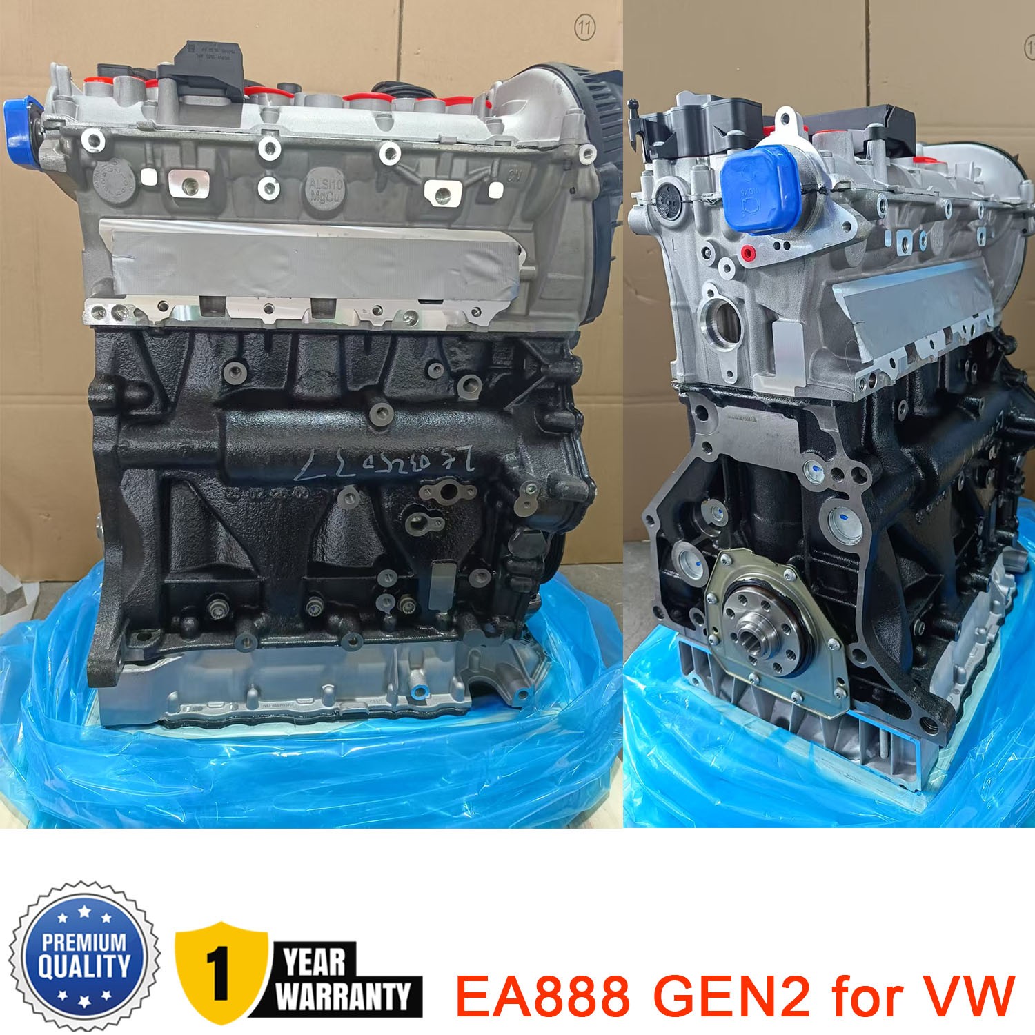 EA888 CCT 4-Cylinder Engine Motor for 2009-2017 Volkswagen VW Tiguan 2.0L Turbo