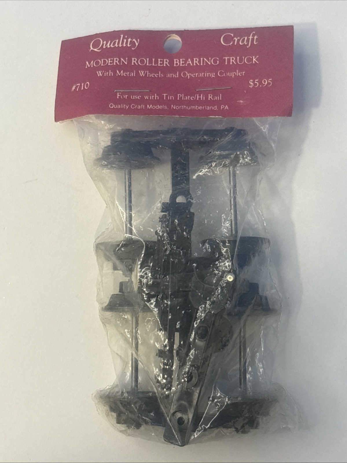 Quality Craft #710 MODERN ROLLER BEARING TRUCK Metal Wheels O Scale (2pk) NEW