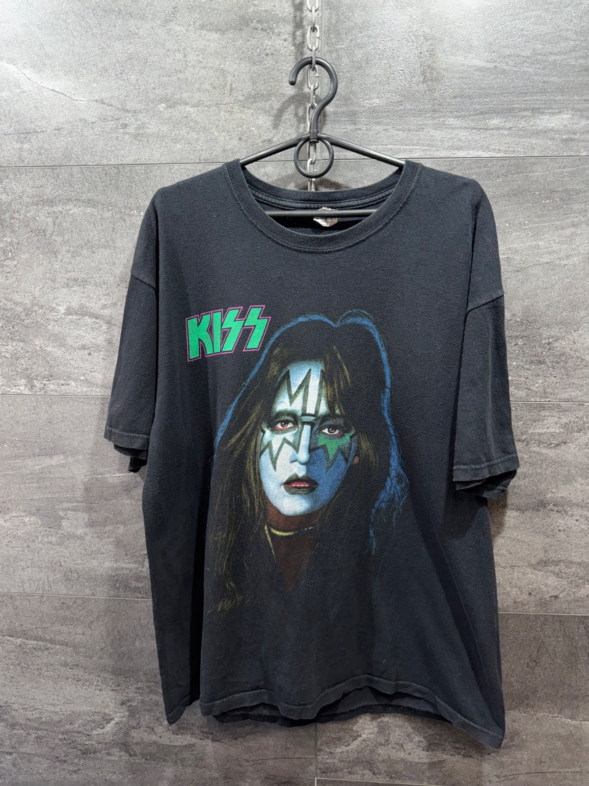 Vintage KISS Ace Frehley 1978 Solo Album Promo T-Shirt Anvil TearAway Tag Siz XL