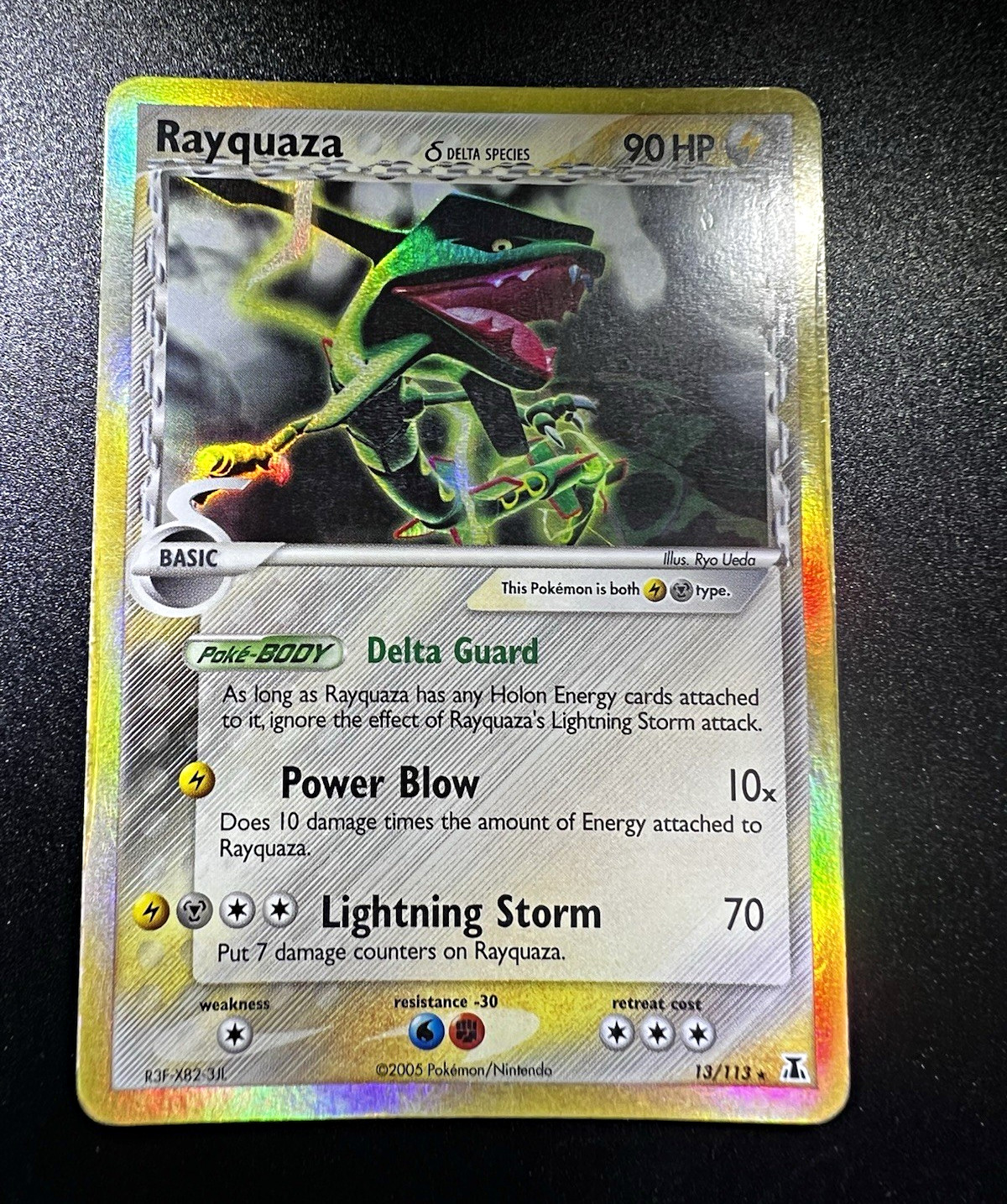 The Pokémon Company Rayquaza 13/113 EX Delta Species Rev Holo EN 2005 The Pokémon Company Rayquaza 13/113 EX Delta Species Rev Holo EN 2005