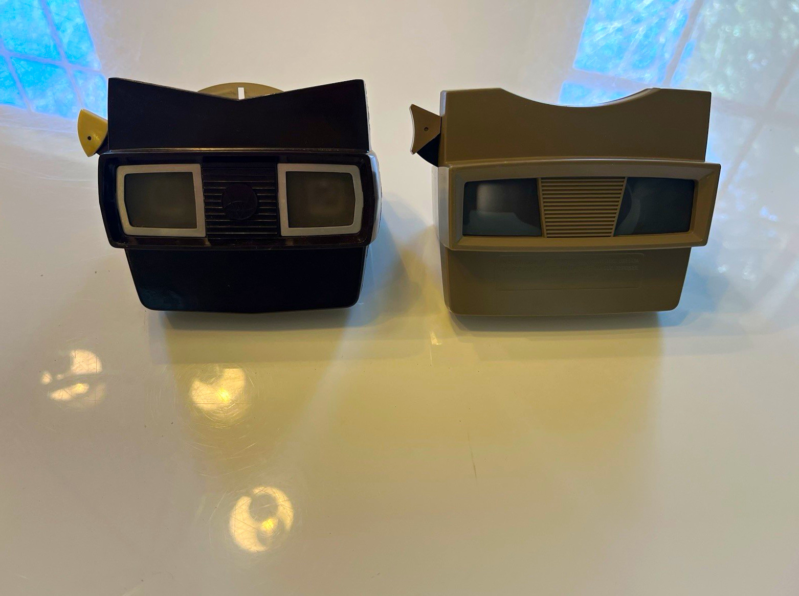 View-Master Lot of 2 Stereoscopic Viewers Black/Gray w/ Reels & Booklets View-Master Lot of 2 Stereoscopic Viewers Black/Gray w/ Reels & Booklets