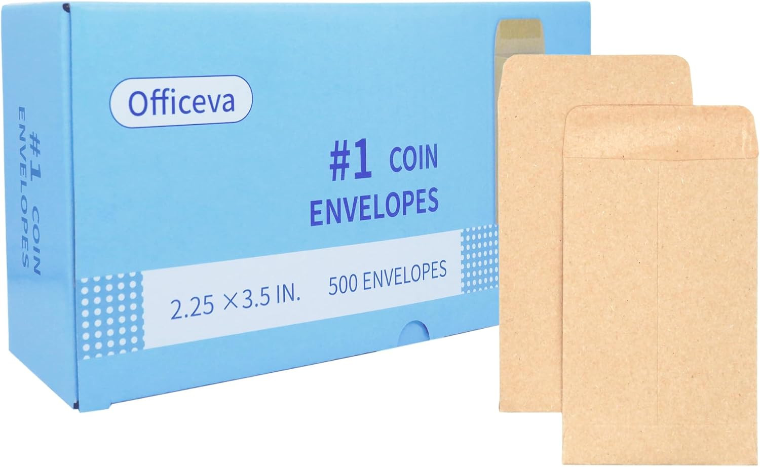 Budgenix #1 500 Pcs Small Coin Envelopes 2.25\ Budgenix #1 500 Pcs Small Coin Envelopes 2.25\