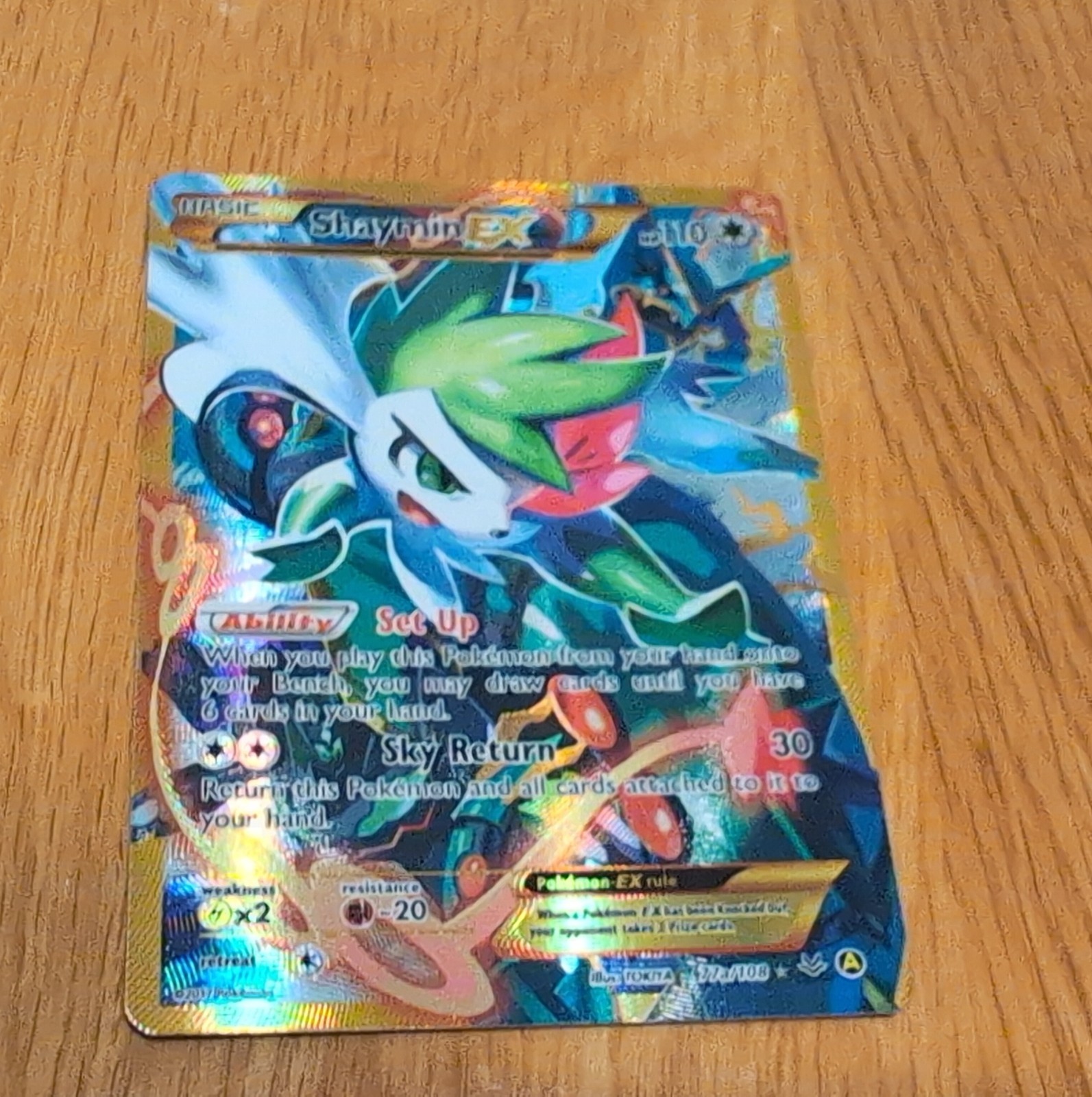 Pokemon TCG Shaymin EX Ultra Rare Holo Roaring Skies 77a/108 110 HP English Pokemon TCG Shaymin EX Ultra Rare Holo Roaring Skies 77a/108 110 HP English