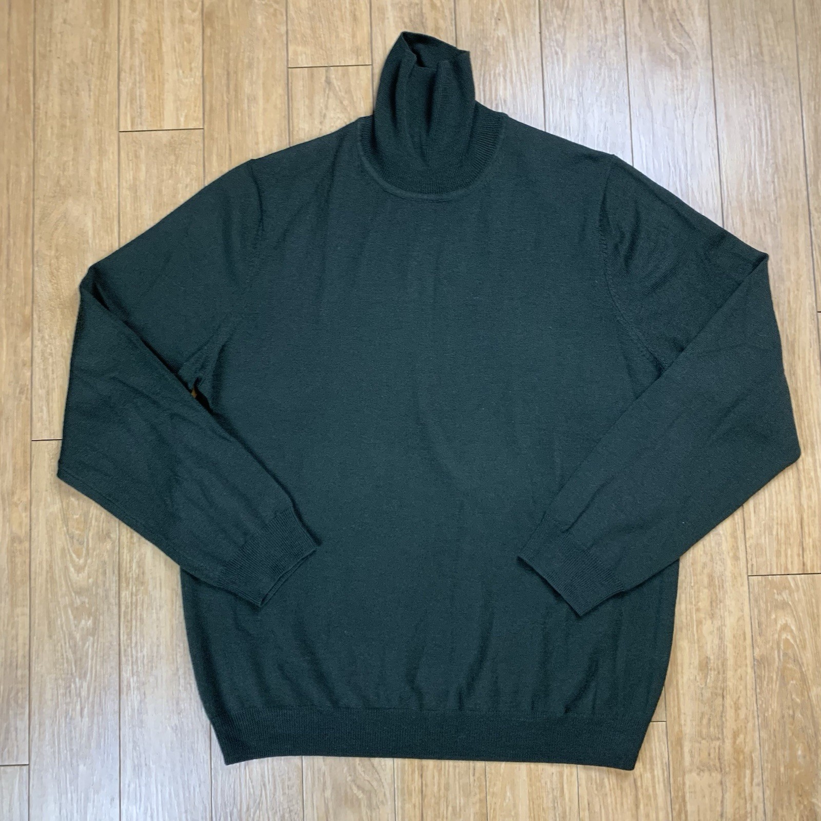 Vintage Brooks Brothers Sweater Men L Green Merino Wool Turtleneck Vintage Brooks Brothers Sweater Men L Green Merino Wool Turtleneck