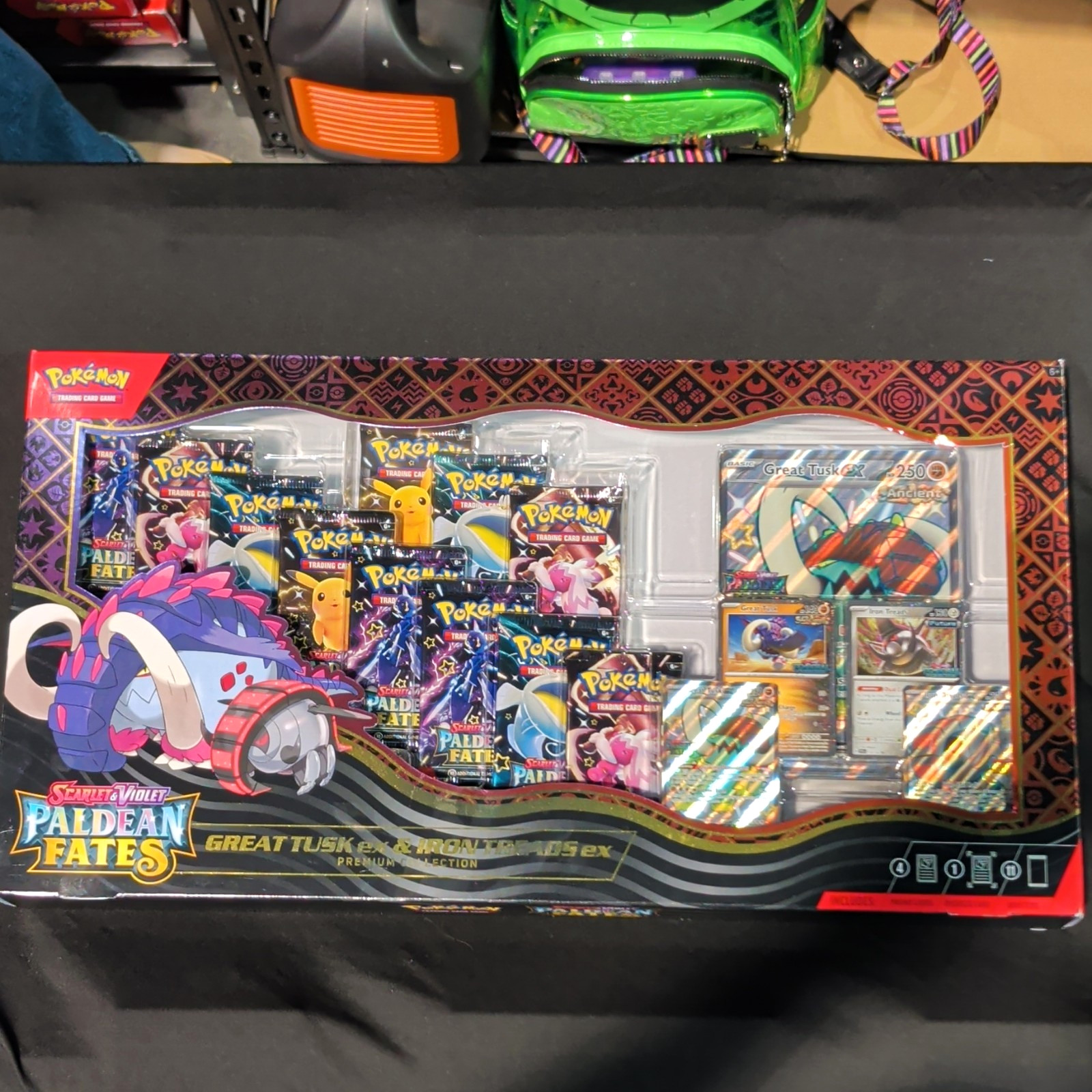 Pokémon TCG Paldean Fates Great Tusk & Iron Treads ex Premium Box Promo Pokémon TCG Paldean Fates Great Tusk & Iron Treads ex Premium Box Promo