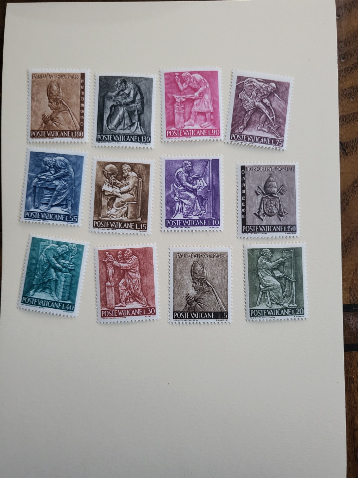 Stamps Vatican Scott #423-32, E17-8 nh Stamps Vatican Scott #423-32, E17-8 nh